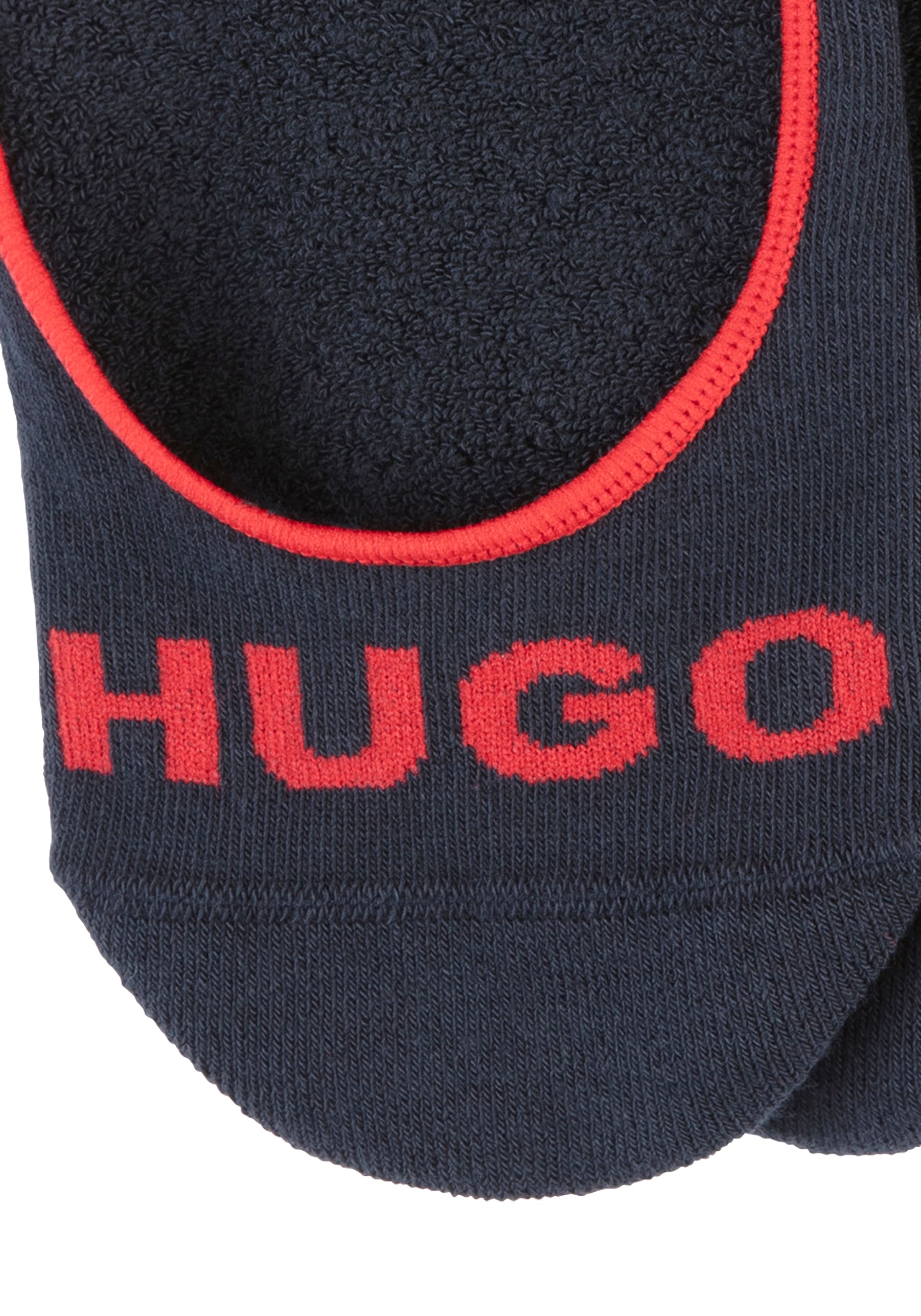 HUGO Underwear Füßlinge »3P SL PLUSH LOGO CC«, (Packung, 3 Paar, 3er), mit kontrastfarbenem HUGO-Schriftzug