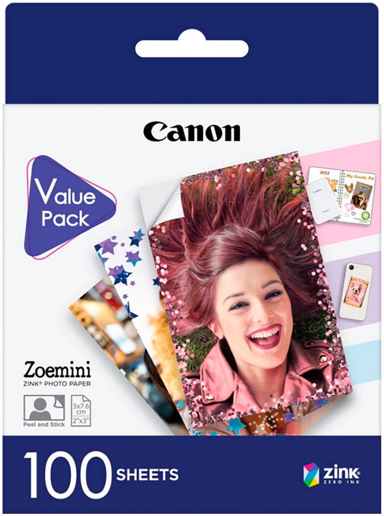 Fotopapier »Zoemini Zink Papier ZP-2030 - 100 Blatt«, DIN-A8