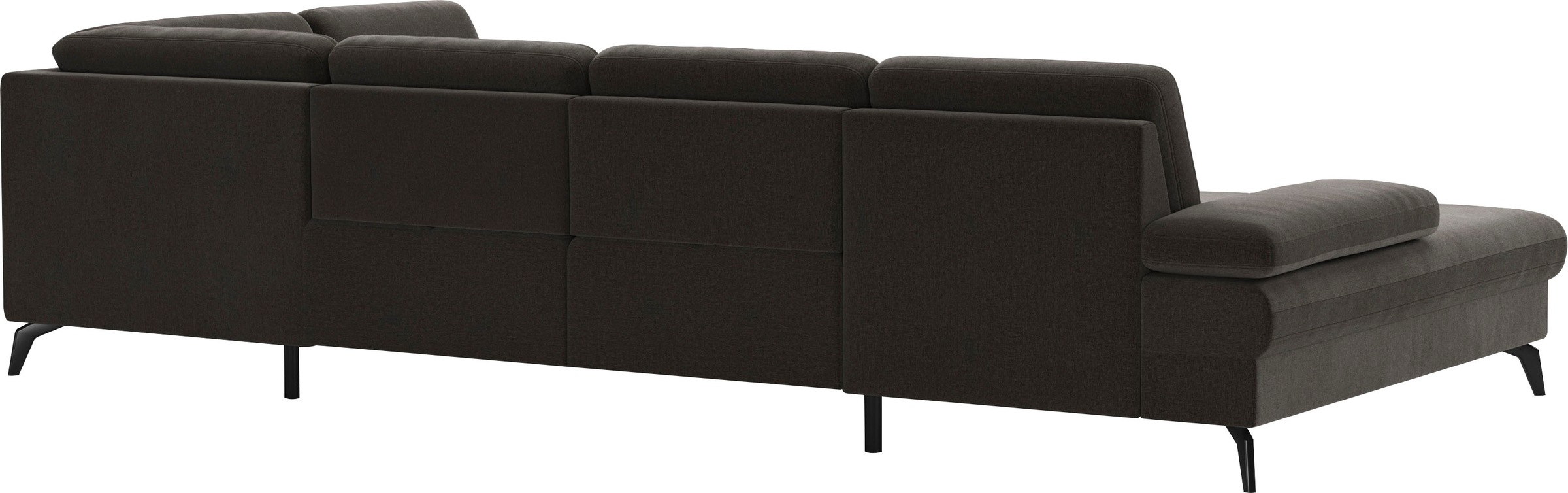 sit&more Wohnlandschaft »Morris U-Form, inkl. Sitztiefenverstellung«, wahlweise mit Armteilverstellung, Bettfunktion & Bettkasten