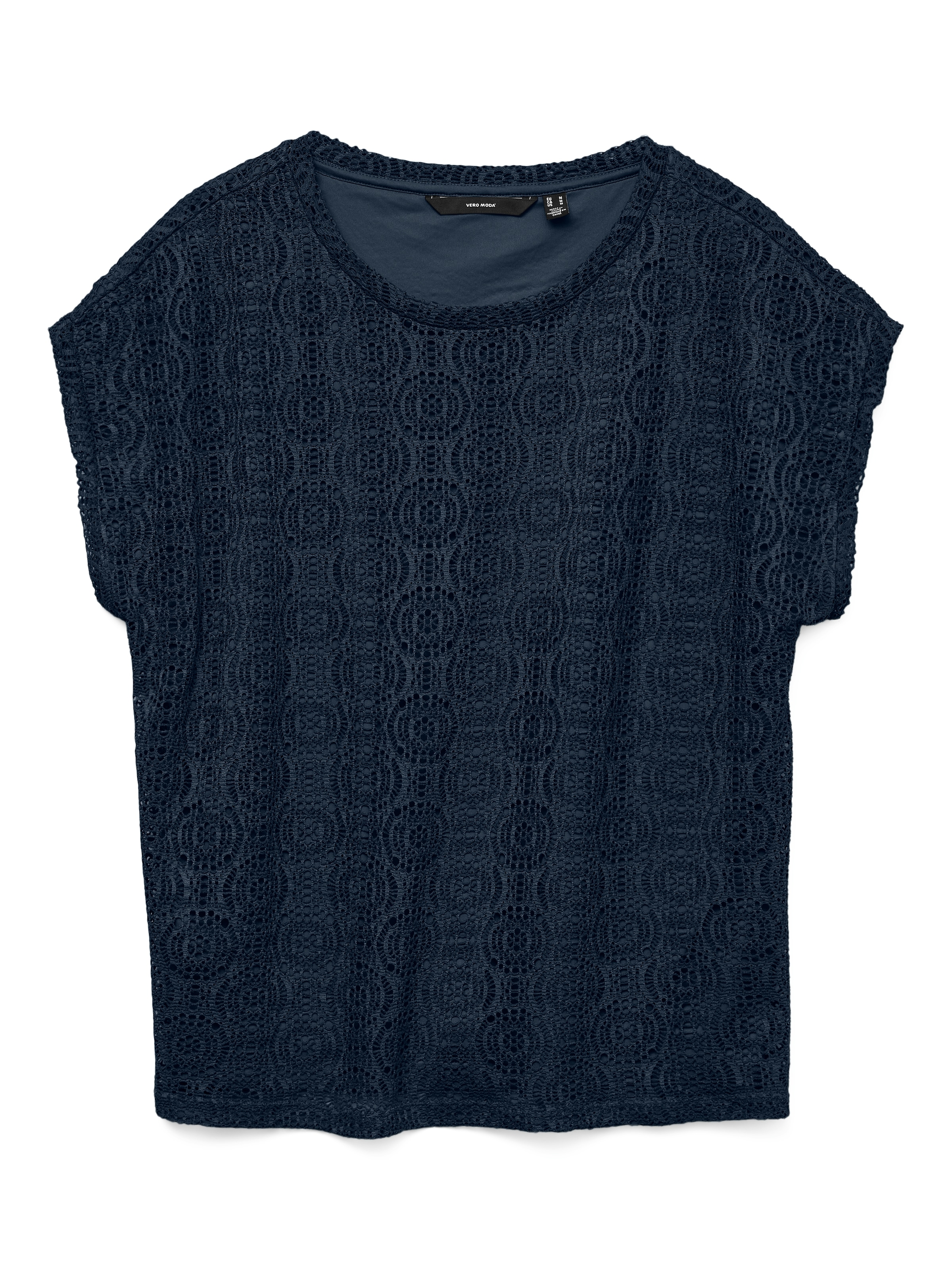 Vero Moda T-Shirt »VMMAYA AVA SS TOP JRS VO« Materialmix, regular fit