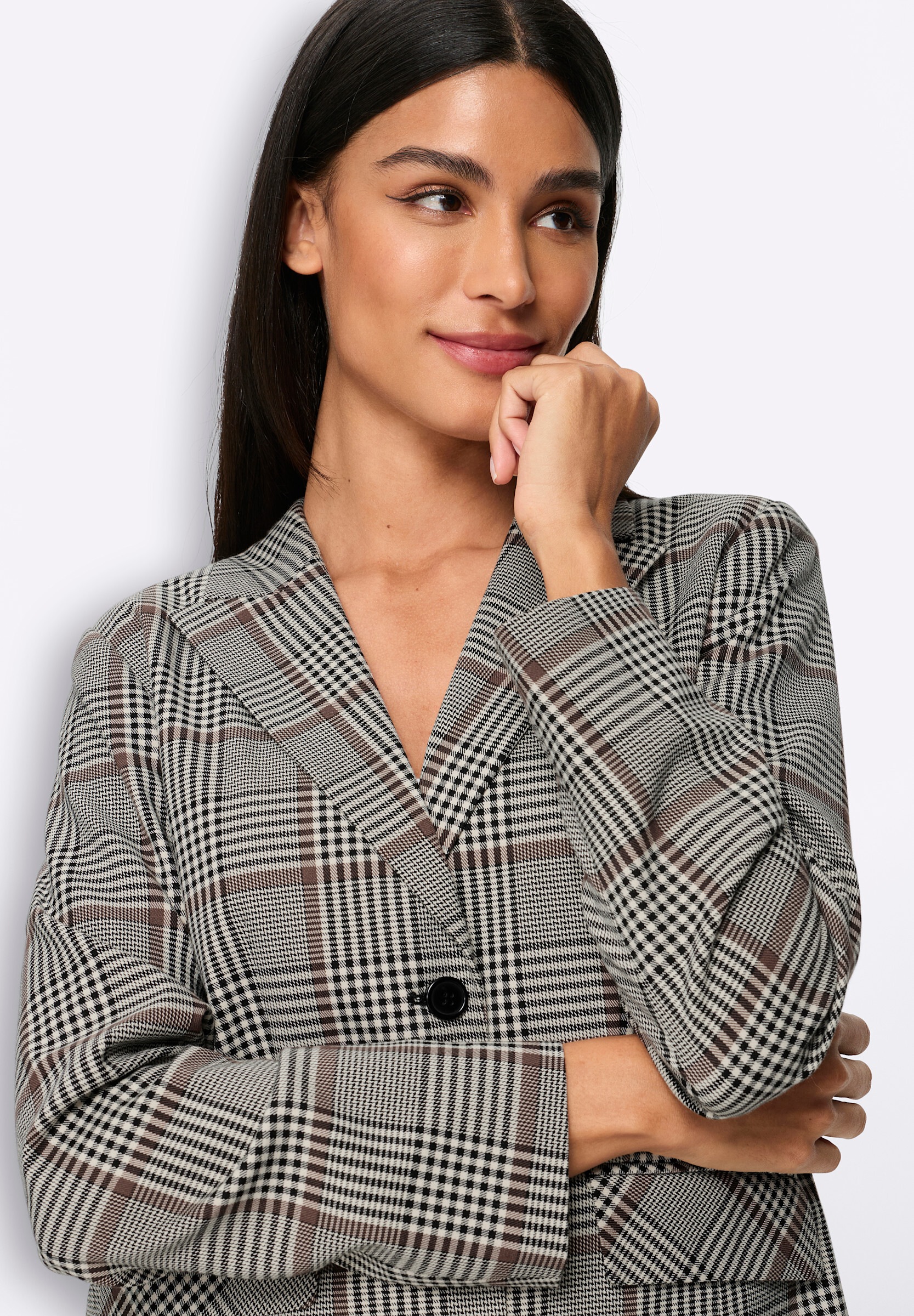 heine Blusenblazer »Karo-Blazer Blazer«