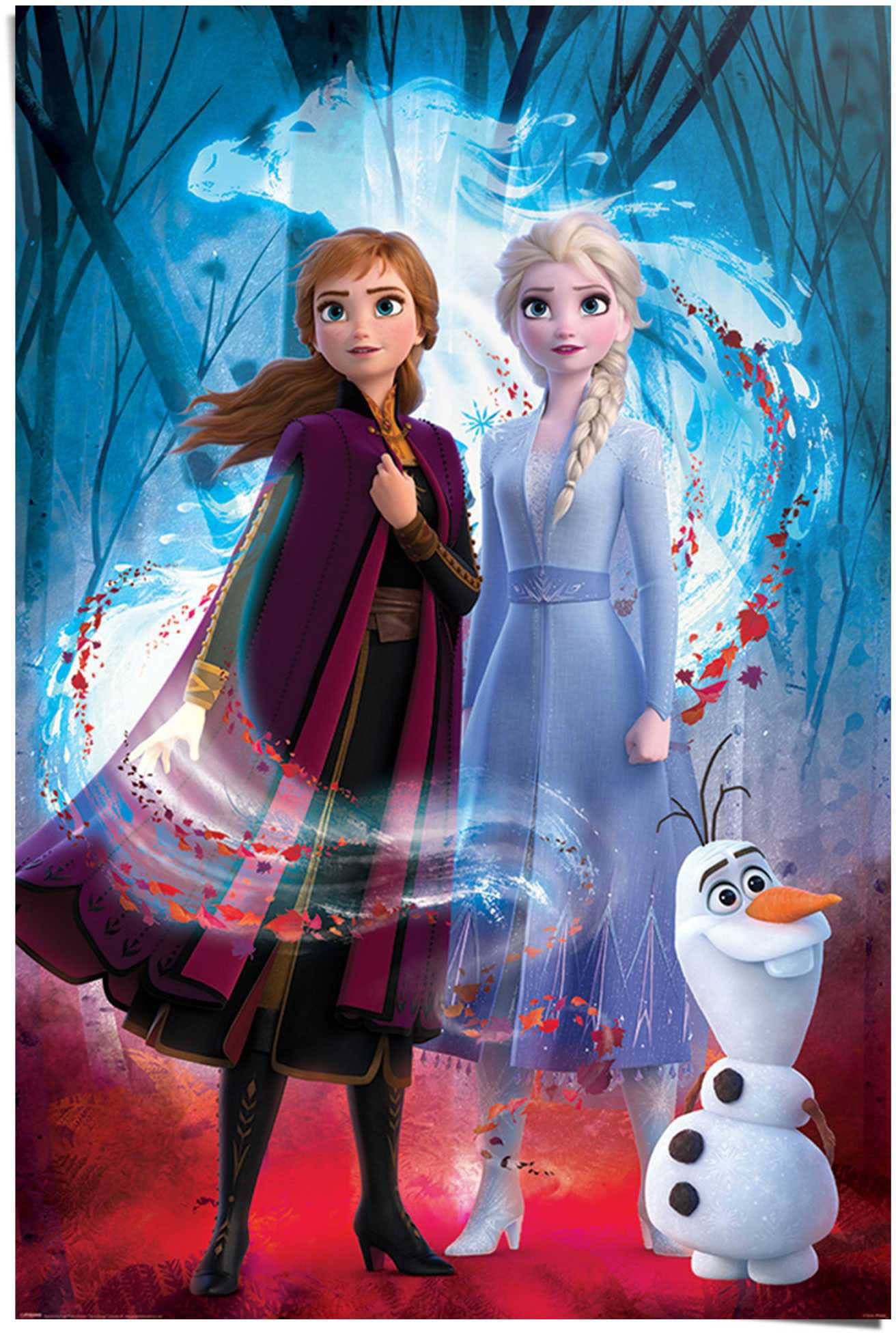 auf Elsa 2 (1 - Film, - Anna - St.) Disney«, Frozen »Poster Poster Olaf Rechnung Reinders! kaufen