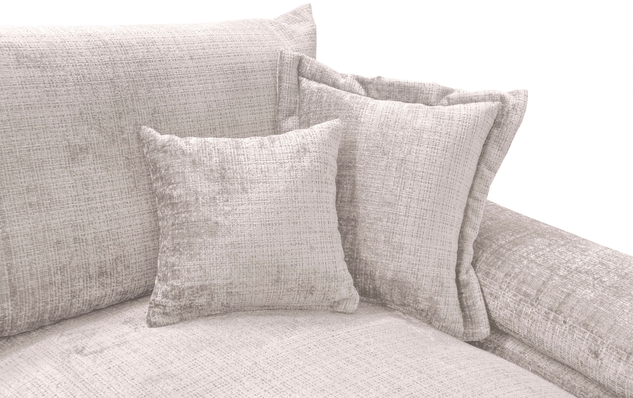 Home affaire Ecksofa »Soft&Cosy XL L-Form, B: 246 cm«, Mega-Sofa, Cord oder Chenille-Struktur, mit Federkern & 4 Zierkissen