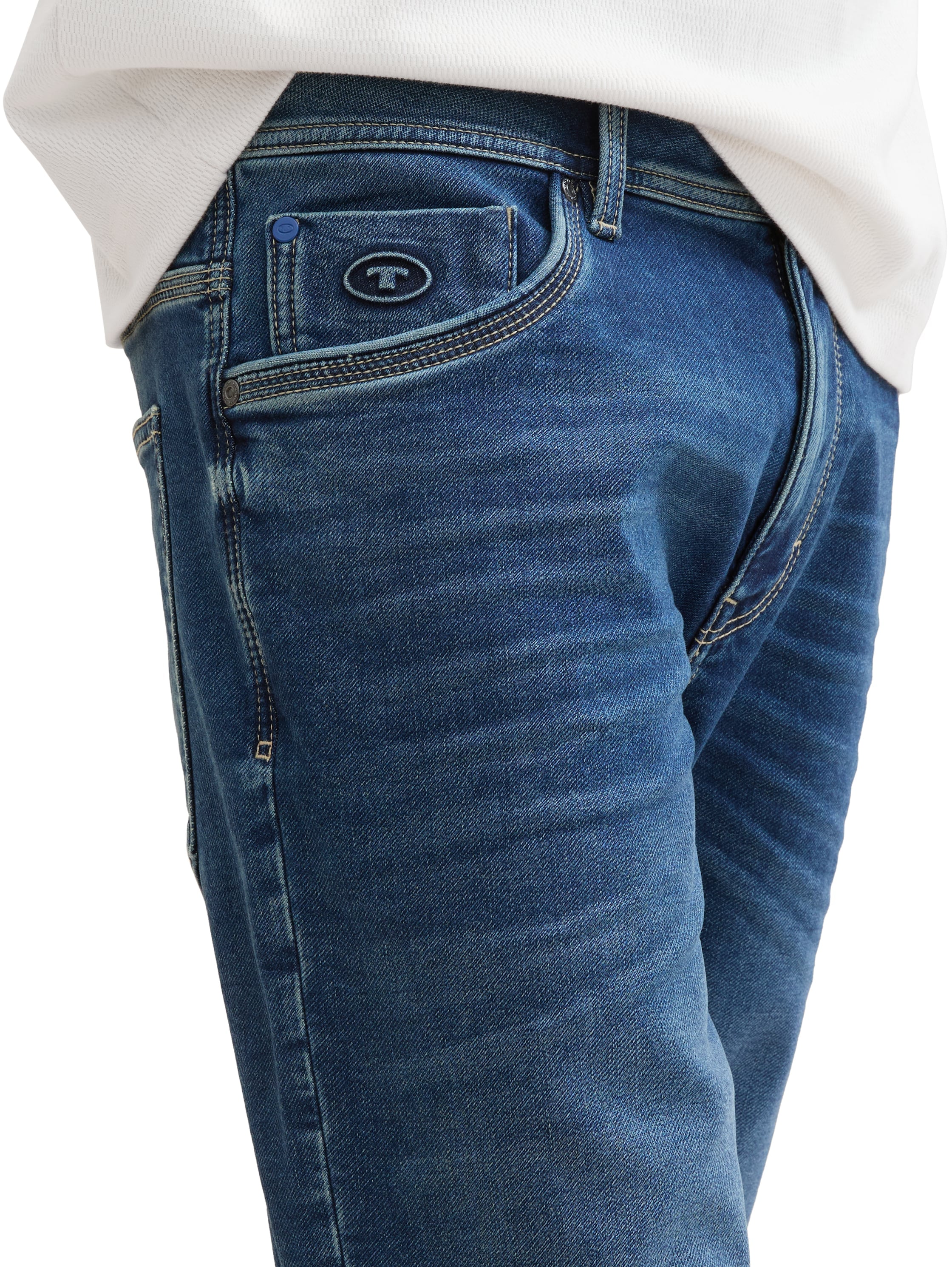 TOM TAILOR Jeansbermudas »JOSH«, mit Markenlabel