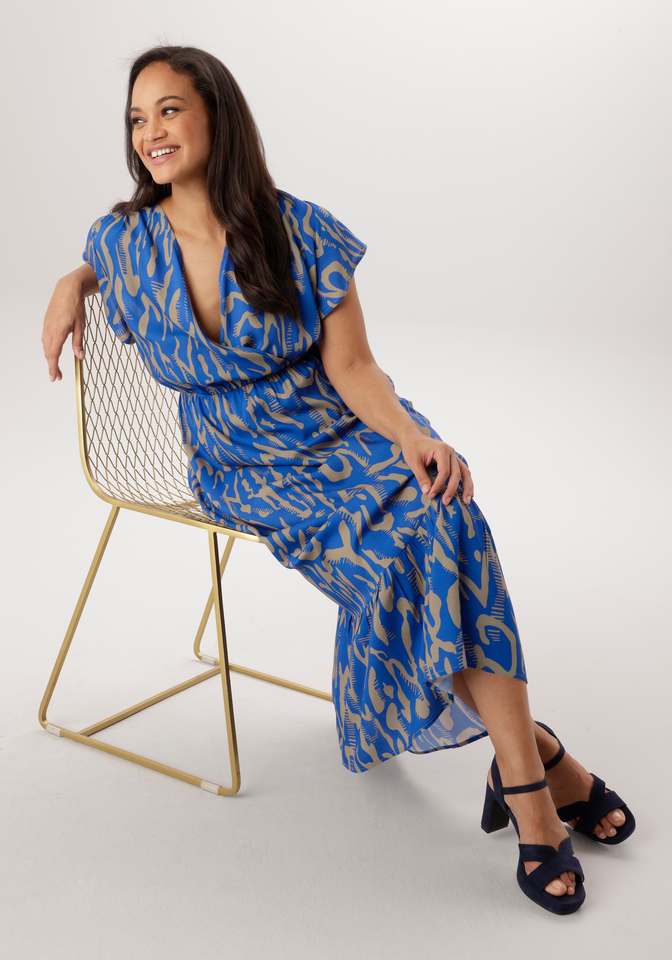 Aniston PLUS Maxikleid in Wickeloptik - NEUE KOLLEKTION