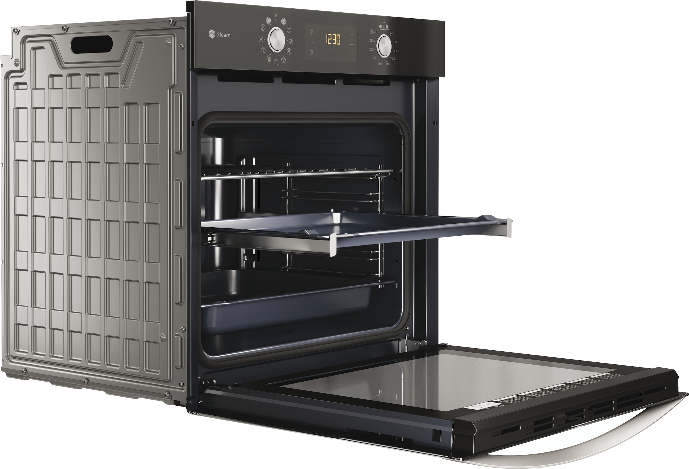 Privileg Backofen-Set »BAKO Turn&Go Steam 500«, PBWK3 JH8S BLG, mit Backauszug, Hydrolyse, Dampffunktion