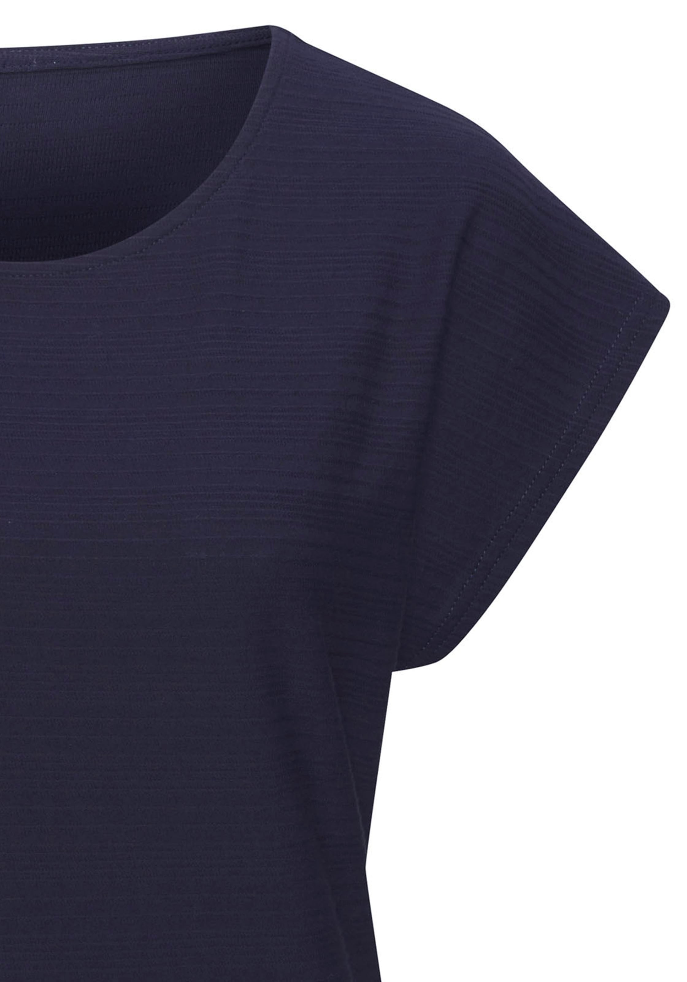 Vivance T-Shirt »mit modischer Streifenstruktur«, aus weicher Baumwoll-Qualität