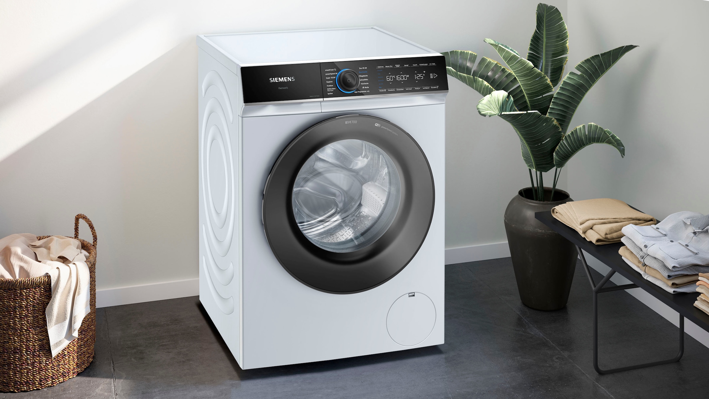 SIEMENS Waschmaschine »WG56B2040«, iQ700, 3 10 1600 Garantie U/min kg, XXL Jahren WG56B2040, mit
