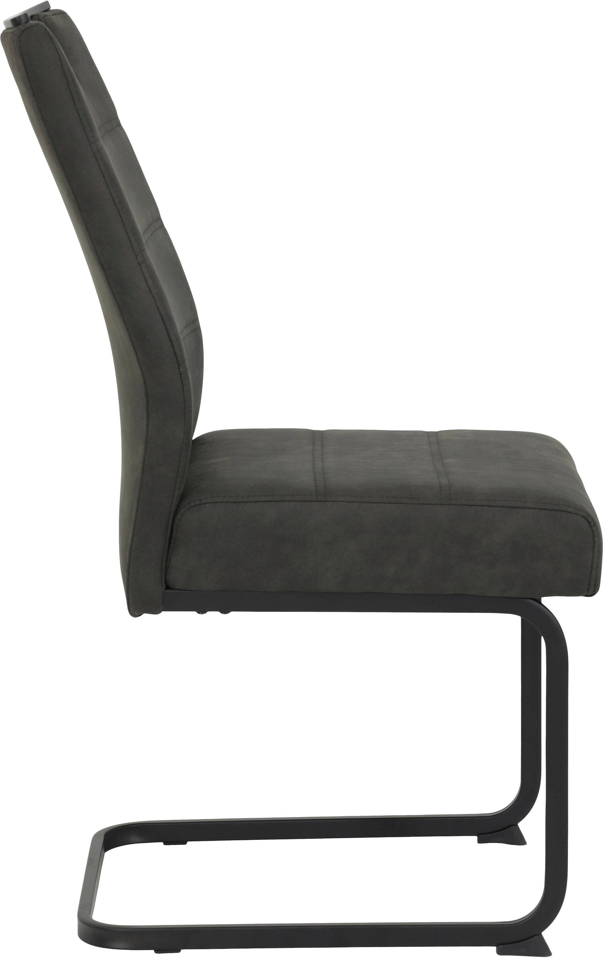 HELA Freischwinger, (Set), 2 St., Microfaser VINTAGE-Polyester, Freischwinger, XL Sitzbreite, Griff, Vintage Optik, 140kg belastbar