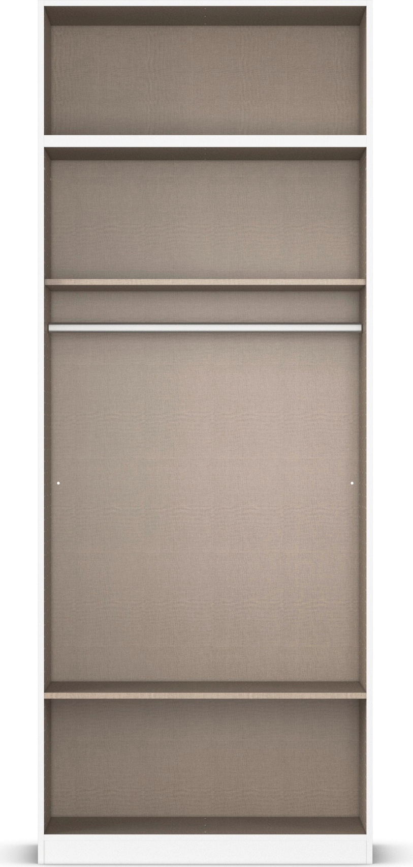 rauch Drehtürenschrank »Prandon B«, (Set, 2 St.), mit 2 Schubladen sowie Aufsatzelement, Metallgriffe quer
