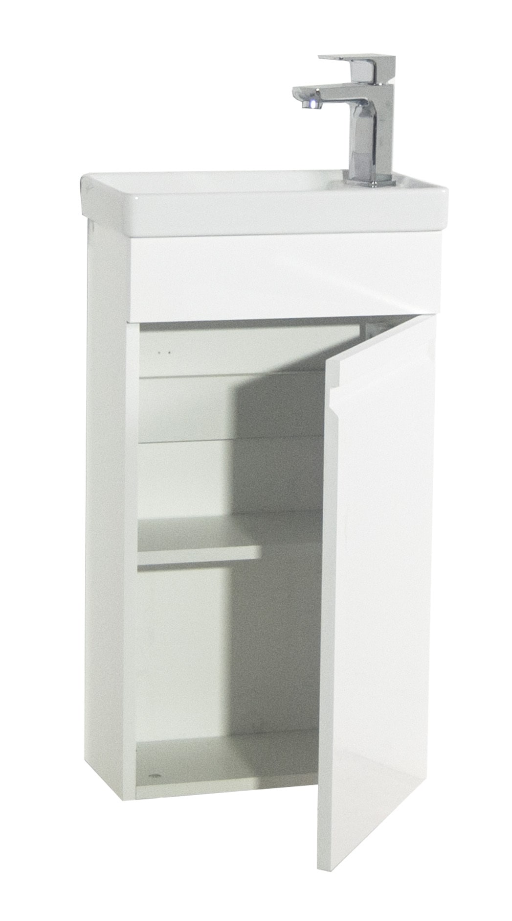 VCM Waschbeckenunterschrank »VCM 2-tlg Set | Waschplatz für Gäste WC | Gästebad | Waschtisch | grifflose Drehtüre | Badezimmer Set ¿ Sirola M«, (2 St.)
