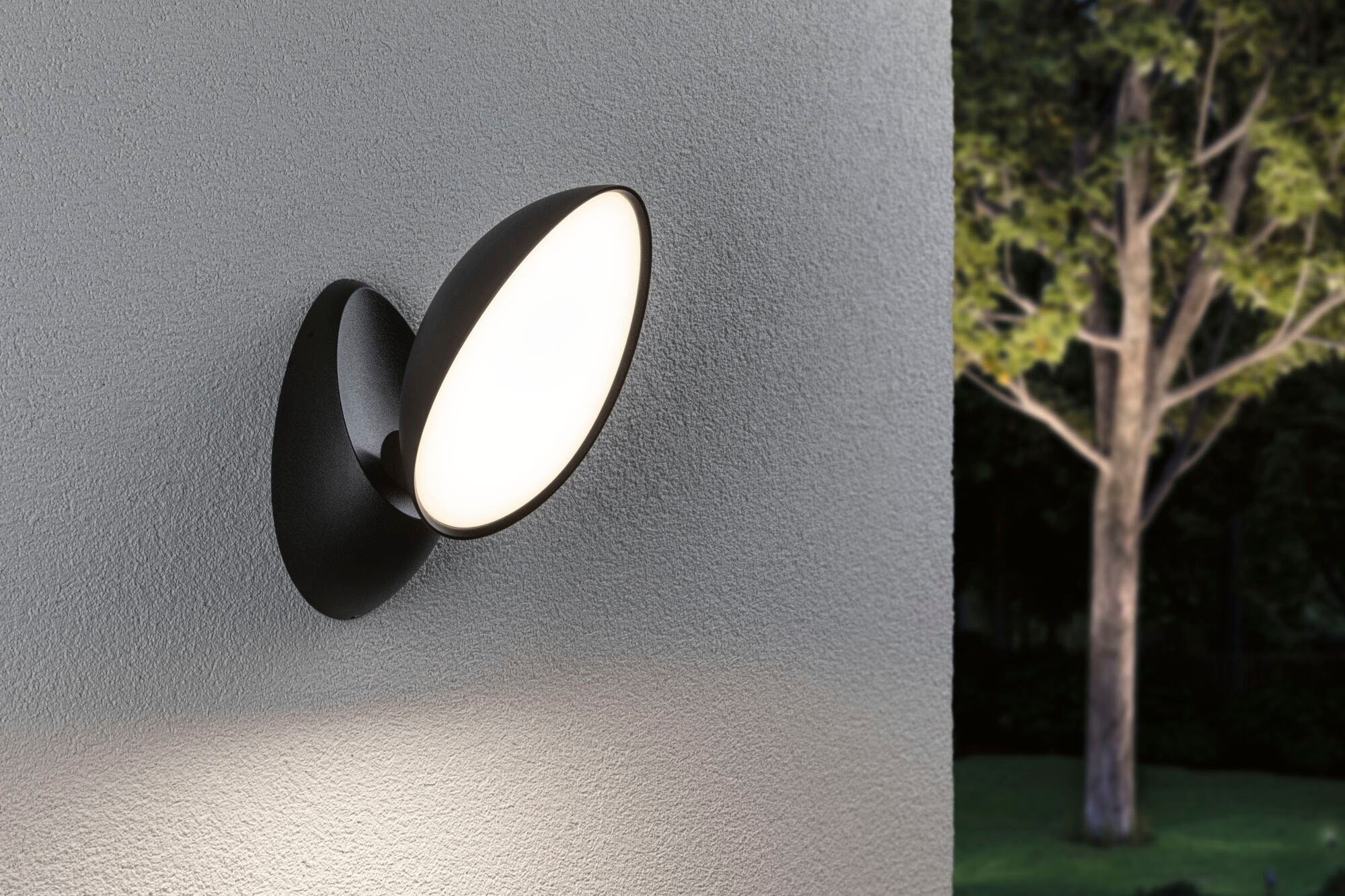 Paulmann LED Außen-Wandleuchte »Outdoor 230V Batona IP44 anthrazit«, 1 flammig, IP44