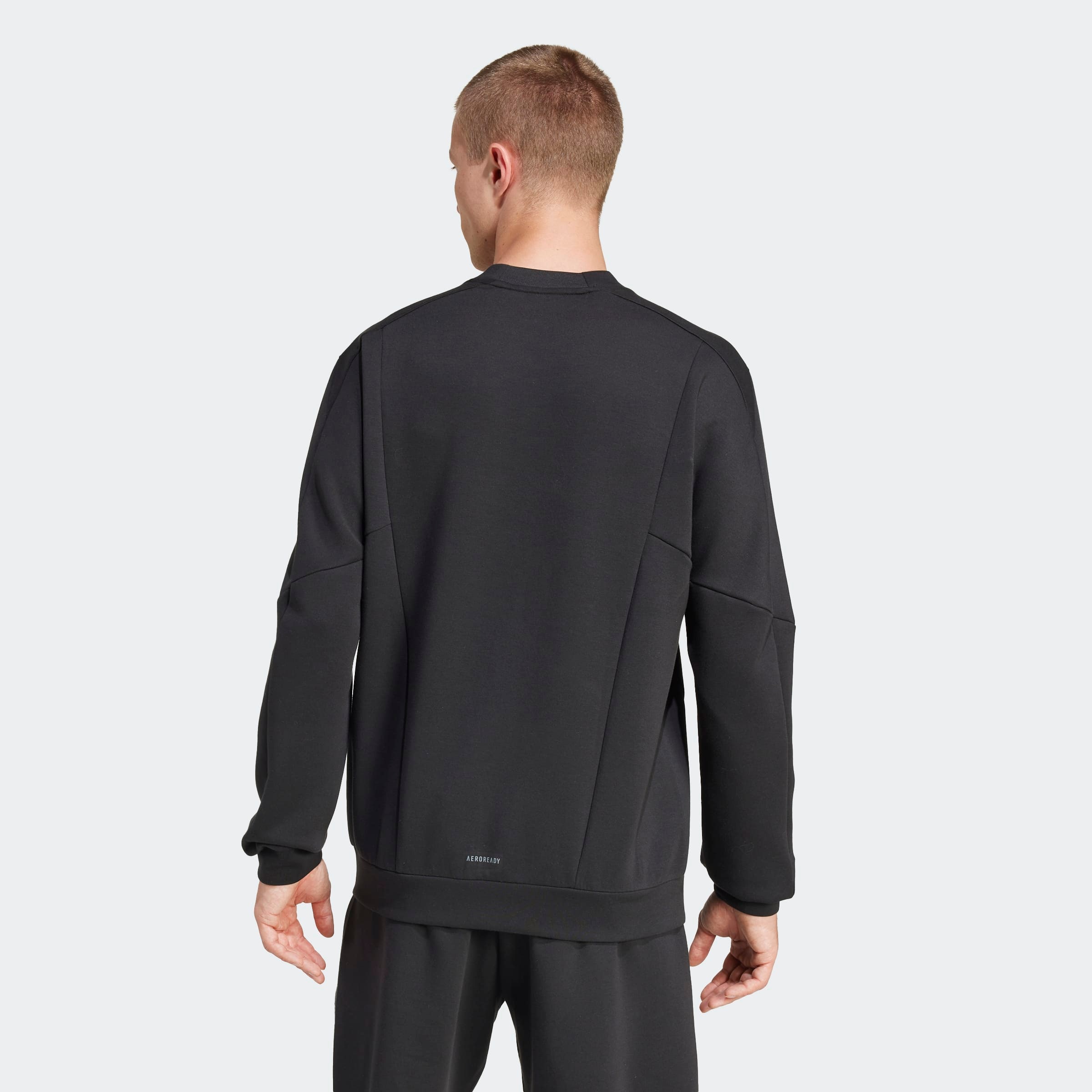 adidas Performance Sweatshirt »D4T CREW SWEATS«, mit angesetztem Bündchen, atmungsaktiv, normale Schnittform
