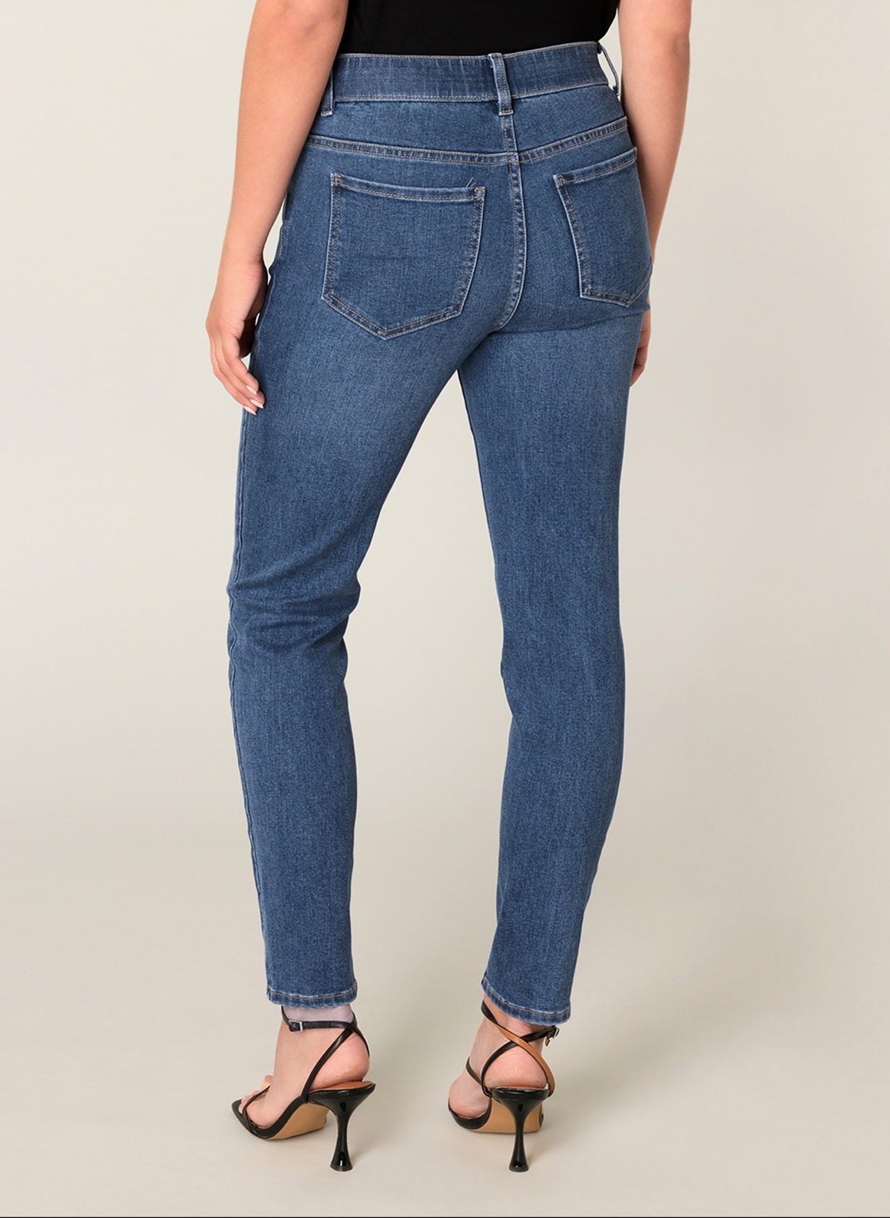 Base Level Jeggings »Anabel«  in blauer Waschung und mit Stretch