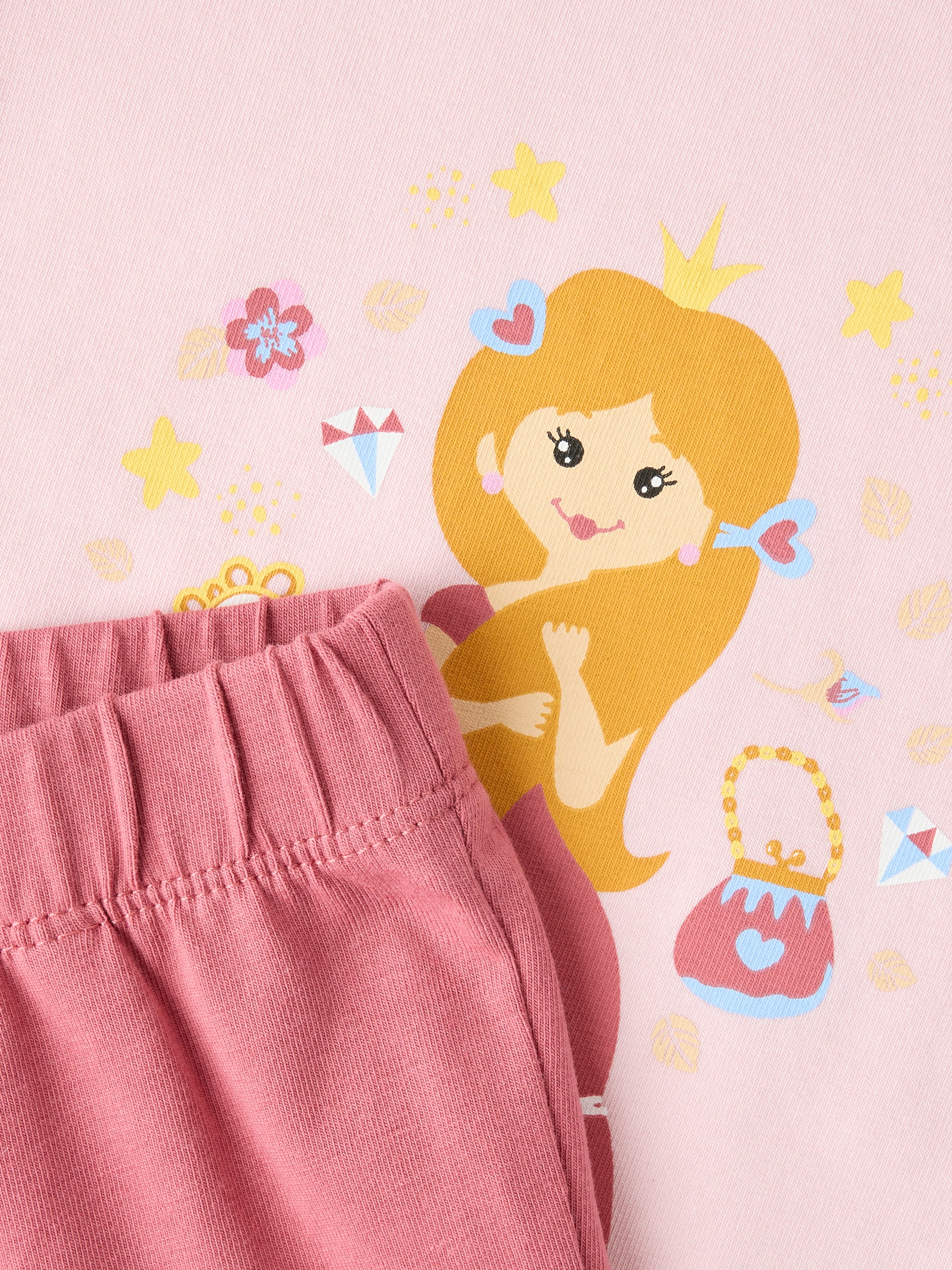 Name It Schlafanzug »NMFNIGHTSET 2P PRINCESS NOOS« Packung, 2 Baumwollmischung,