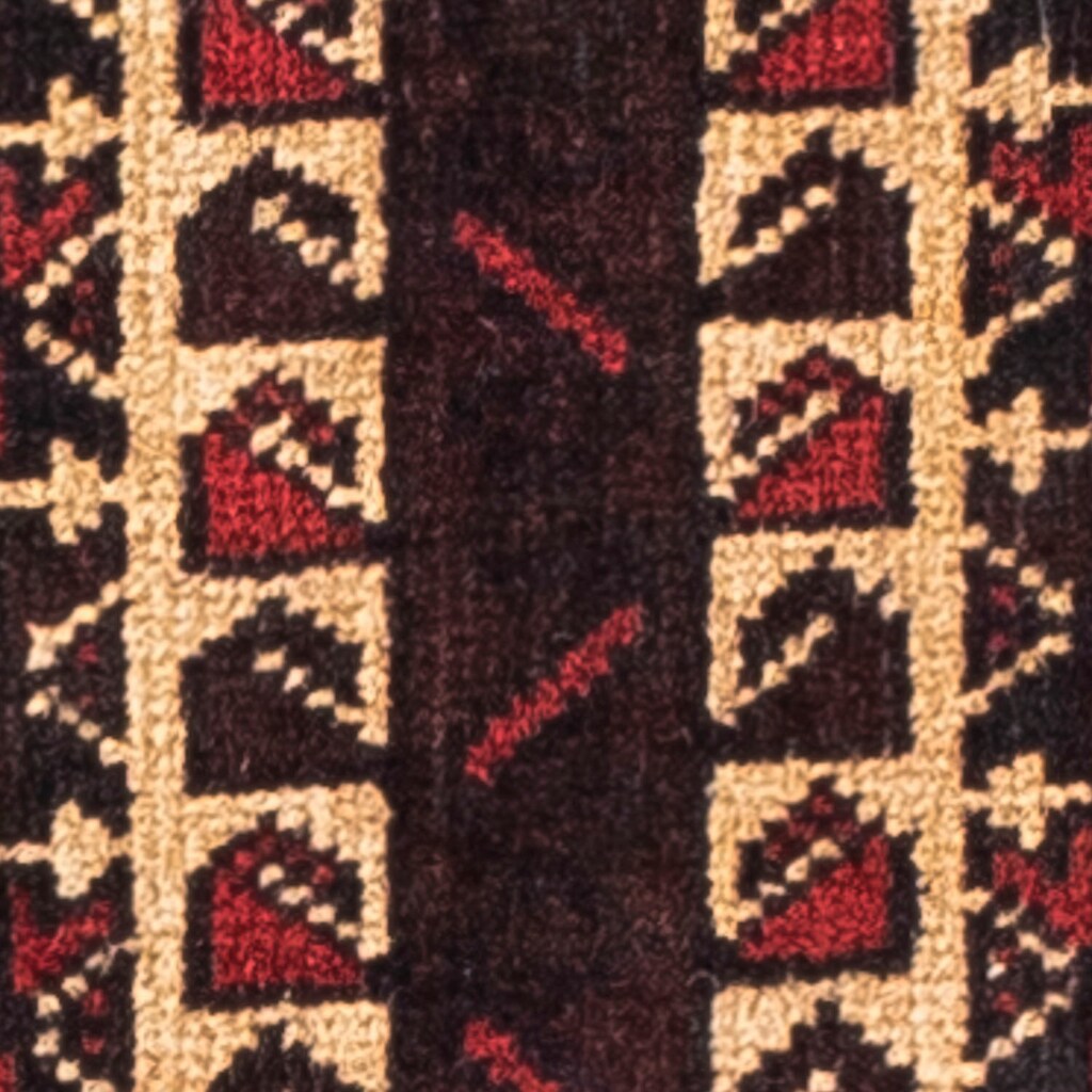 morgenland Orientteppich »Belutsch - 126 x 86 cm - dunkelrot«, rechteckig
