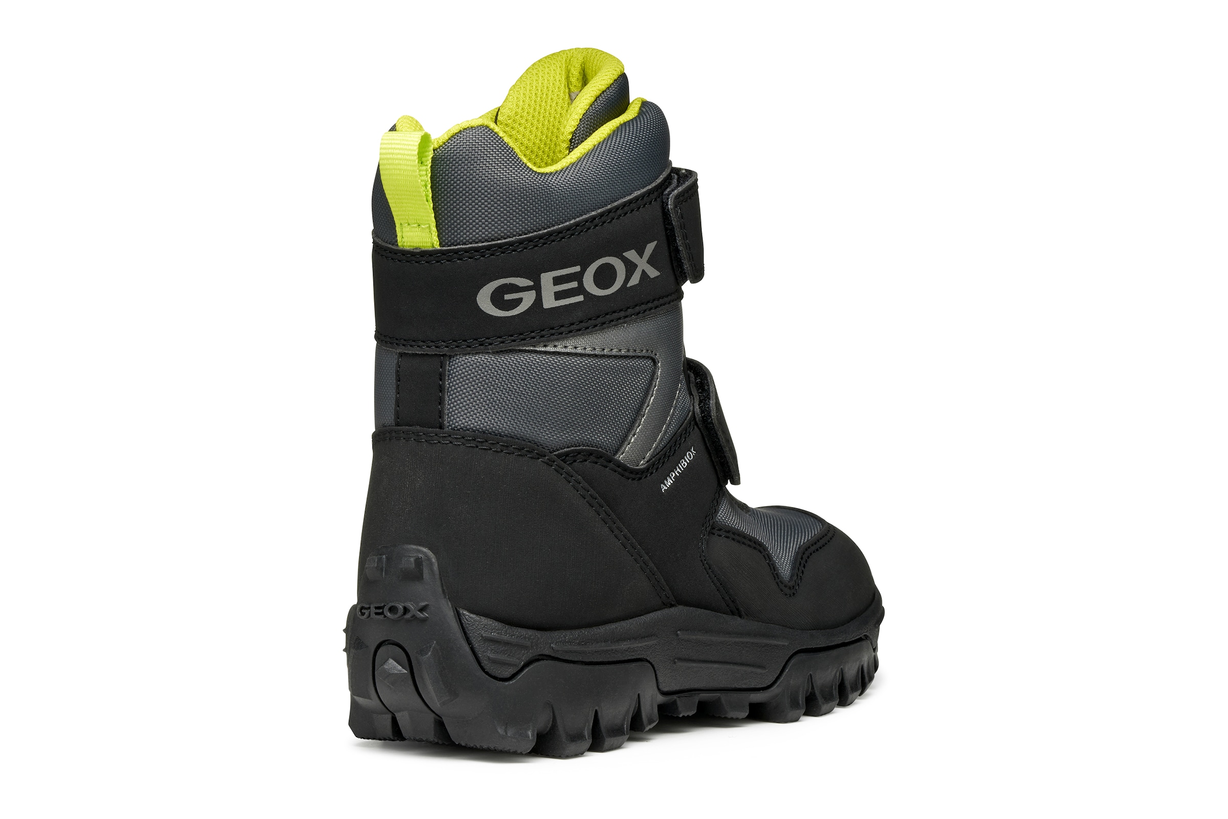 Geox Winterstiefel »J HIMALAYA BOY B ABX«  Snowboots, Klettstiefel mit Warmfutter, Größenschablone zum Download