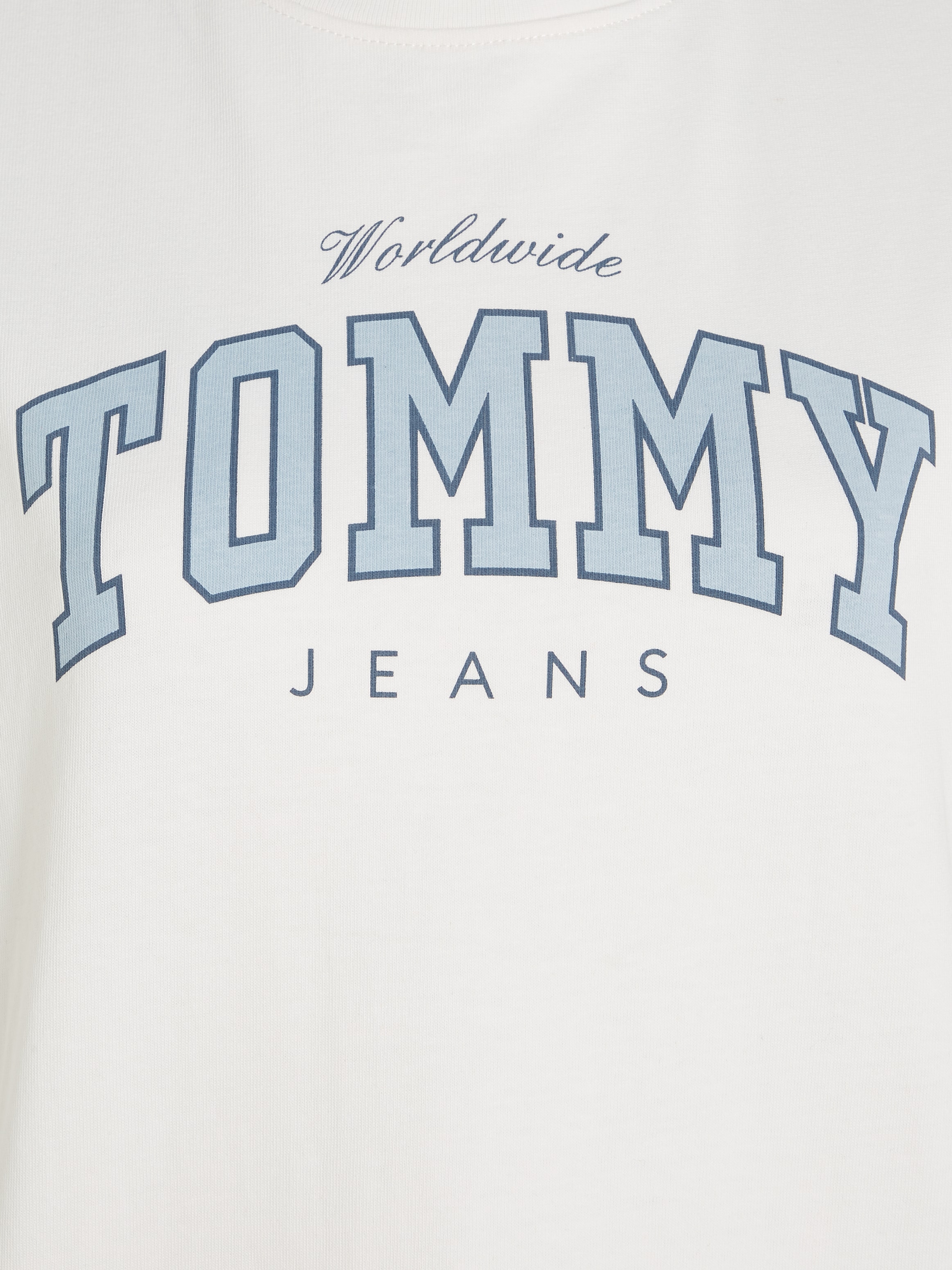 Tommy Jeans T-Shirt »TJW RLX VARSITY LUX TEE«, mit Frontprint