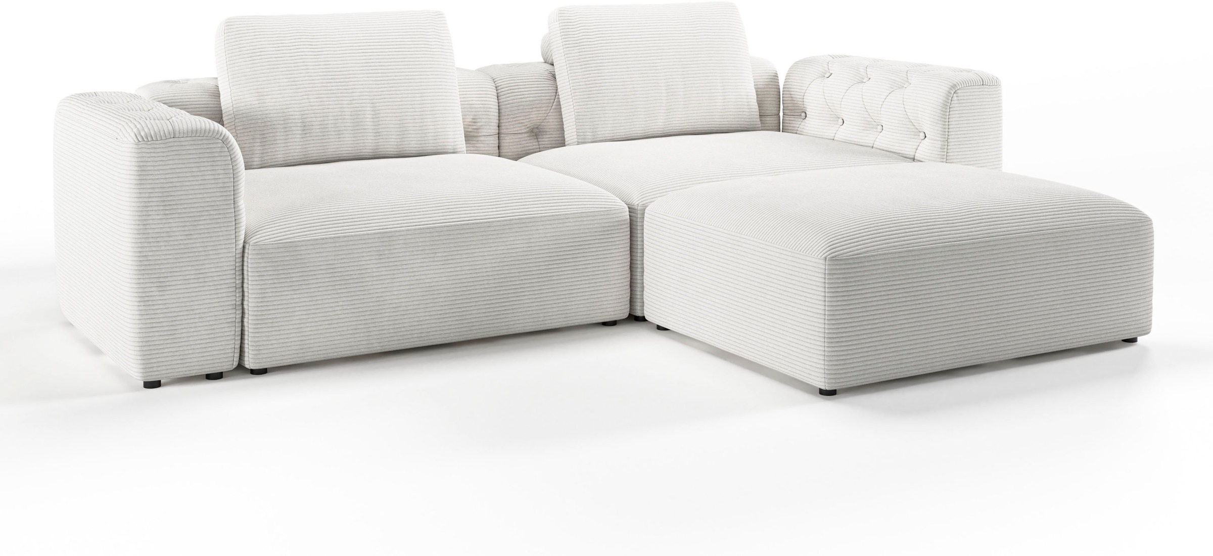 RAUM.ID Ecksofa »Cushid L-Form«, Modulset, bestehend aus 3 Teilen