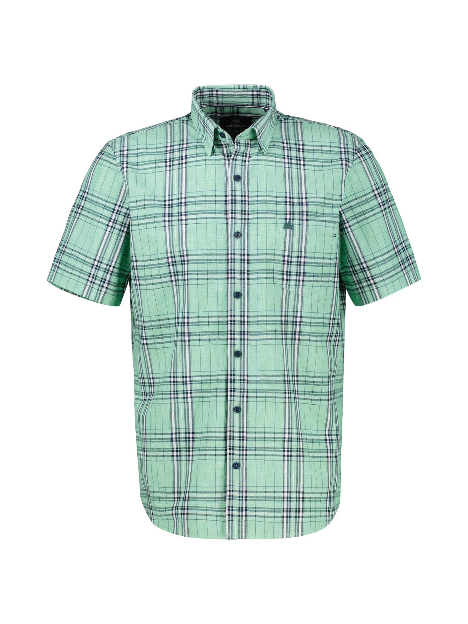 LERROS Karohemd »Herren 1/2 Hemd kariert in Strukturqualität«