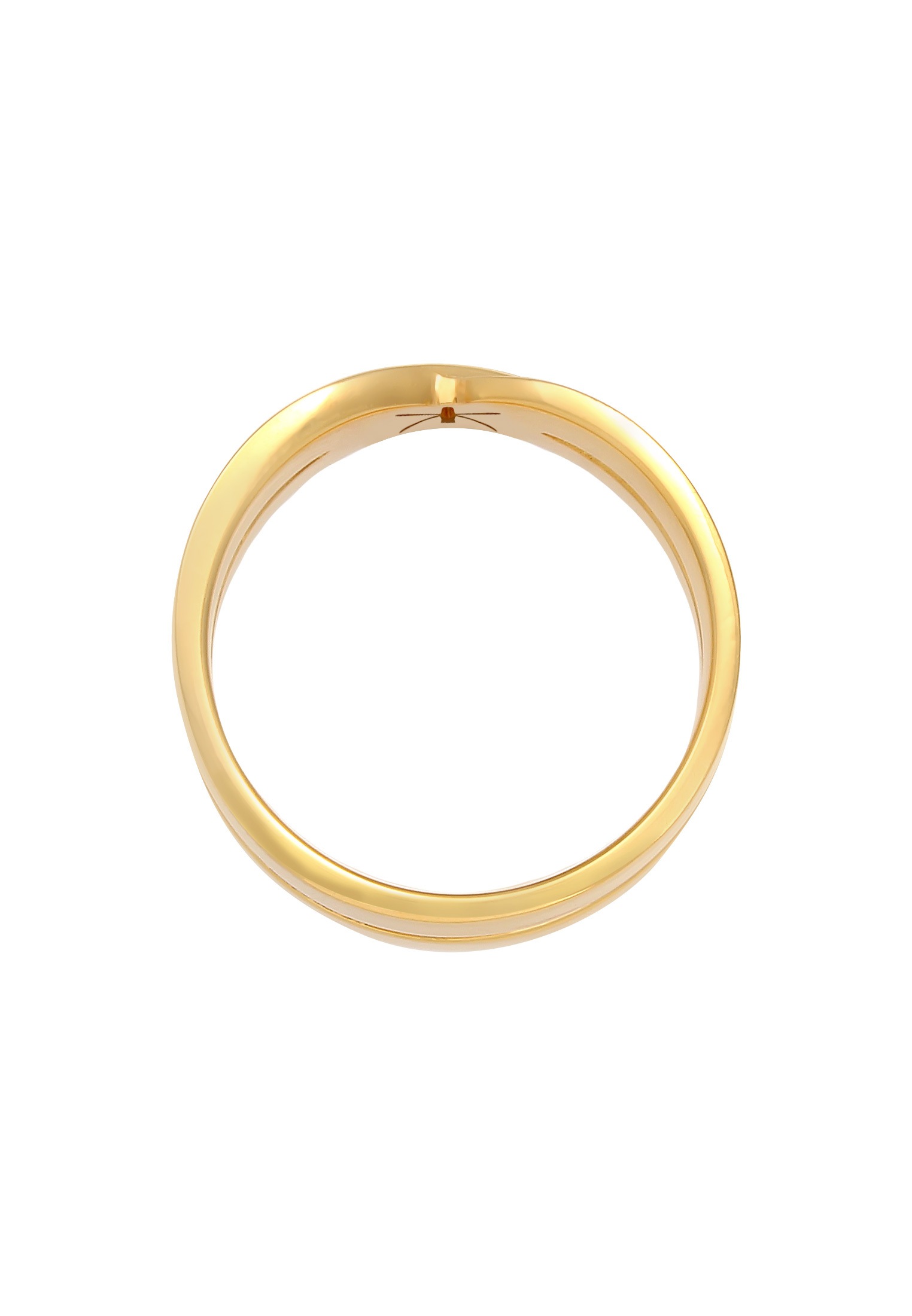 Kuzzoi Silberring »Ring Herren Bandring Überkreuz Look 925 Silber«