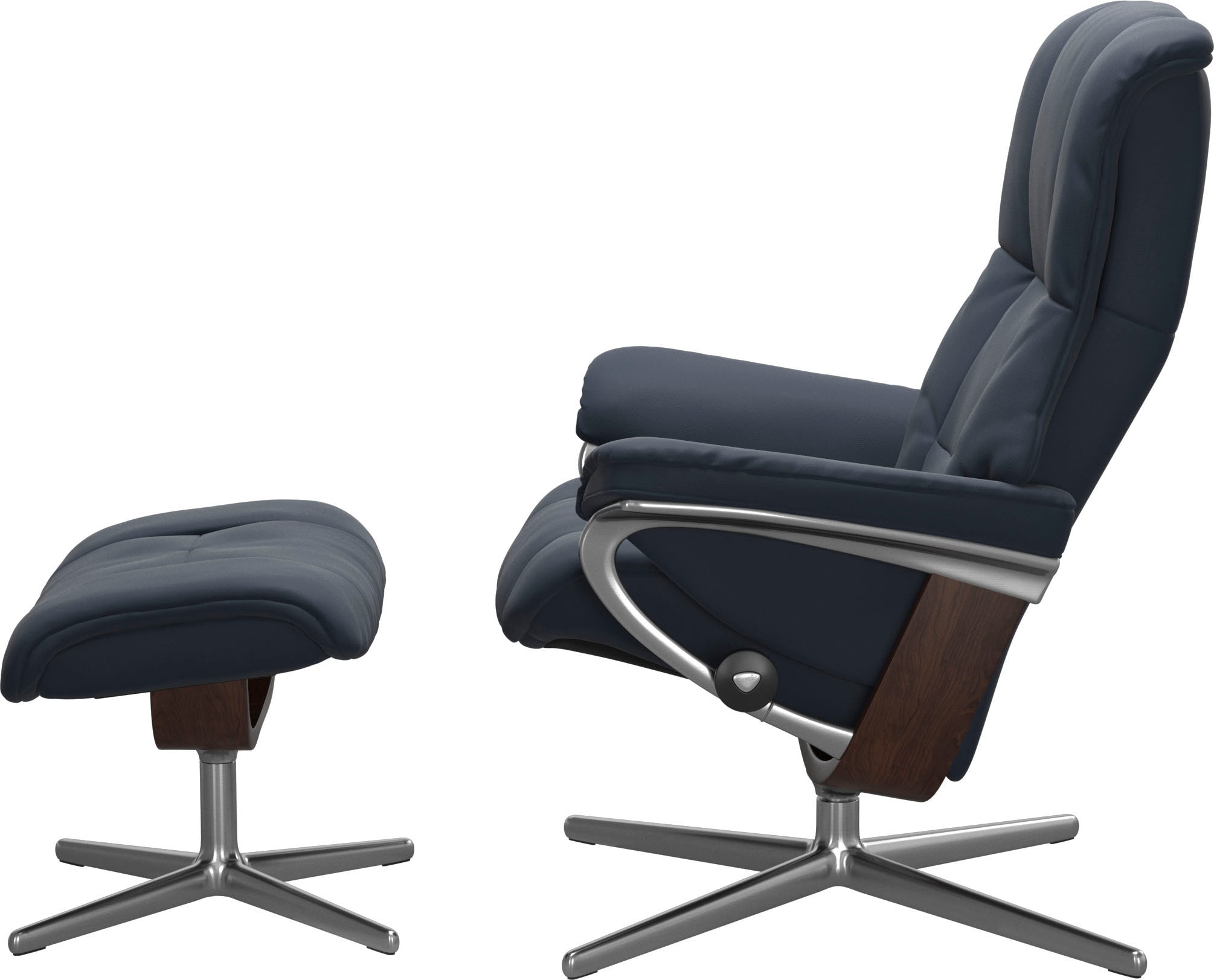 Stressless® Relaxsessel »Mayfair«, mit Cross Base, Größe S, M & L, Holzakzent Braun