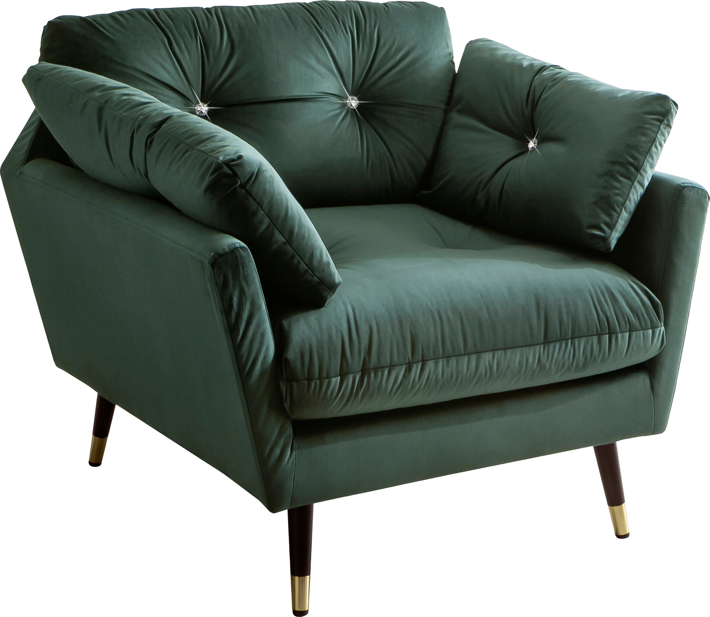 Trends by HG Loungesessel »Amira« mit Strasssteinen und goldfarben Applikationen