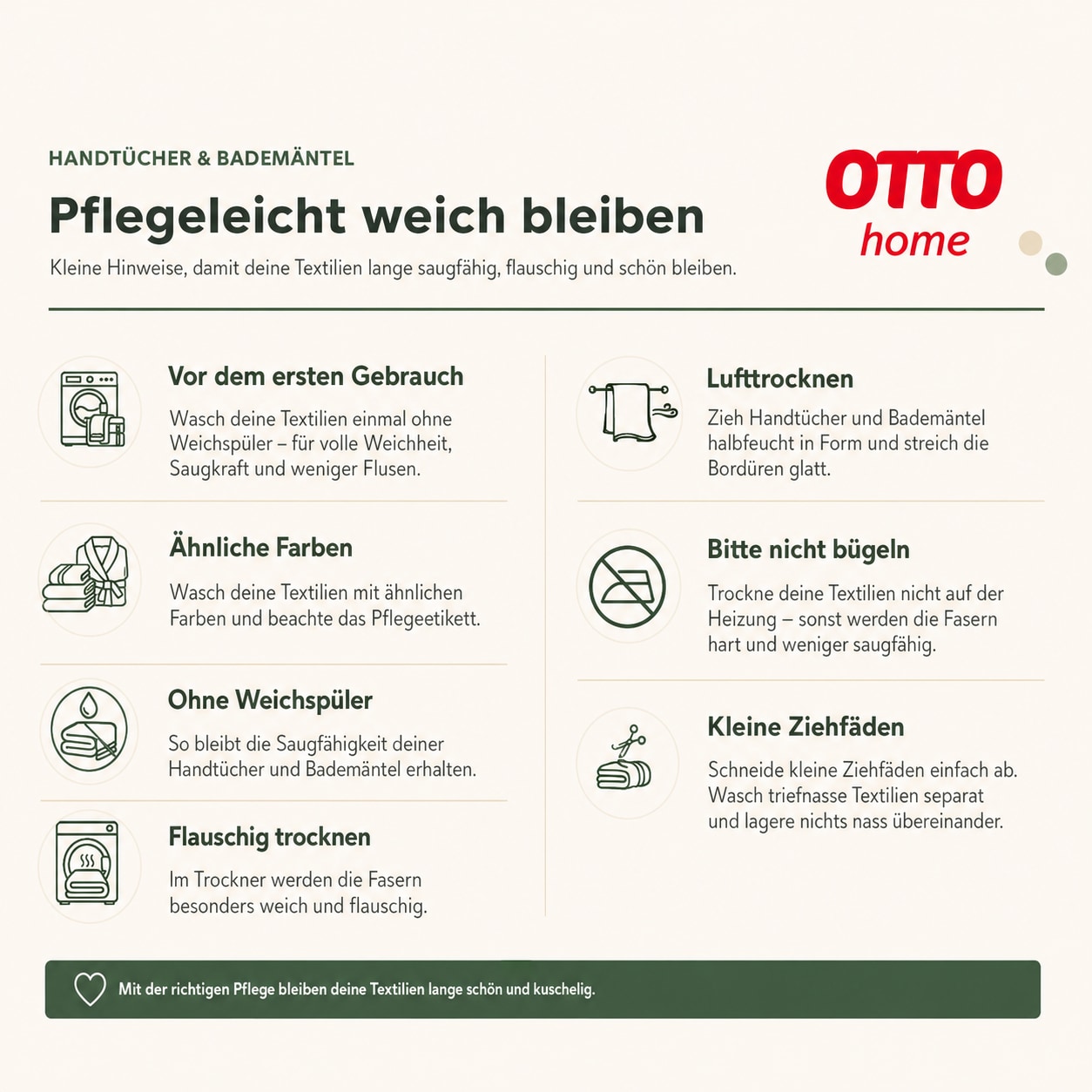 OTTO home Unisex-Bademantel »Fenya, 330 g/m², Premium, Hotelbademantel, Morgenmantel,  Sauna & Spa« 1 Stk. Reißverschlusstaschen, weich mit GRATIS-Zugabe: 1x Duschtuch 70x140 cm