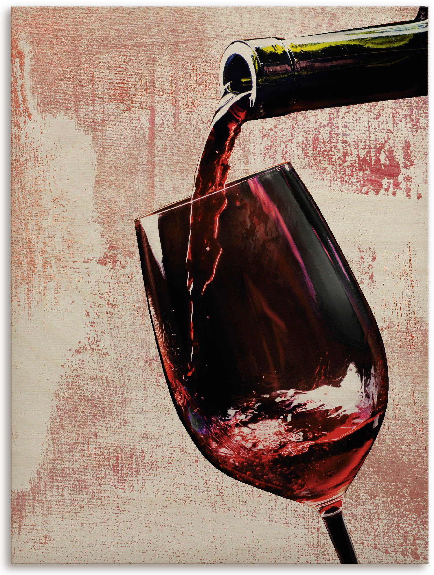 (1 - Artland Rotwein«, »Wein bequem kaufen St.) Bilder, Wein Holzbild