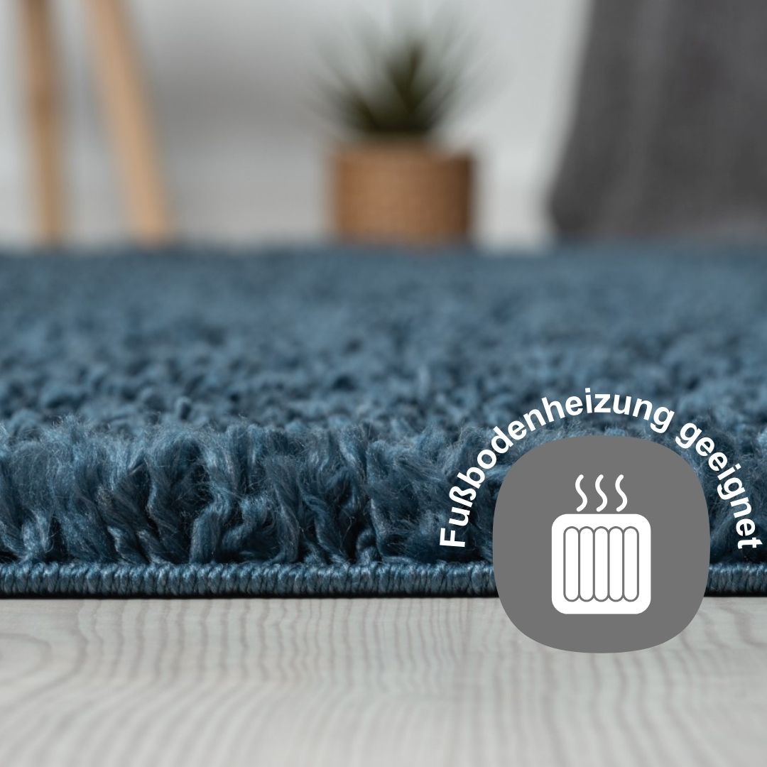 Myflair Möbel & Accessoires Hochflor-Teppich »My Shaggy«, rechteckig, 37 mm Höhe, Shaggy, Uni-Farben, leicht glänzend, Microfaser, extra flauschig