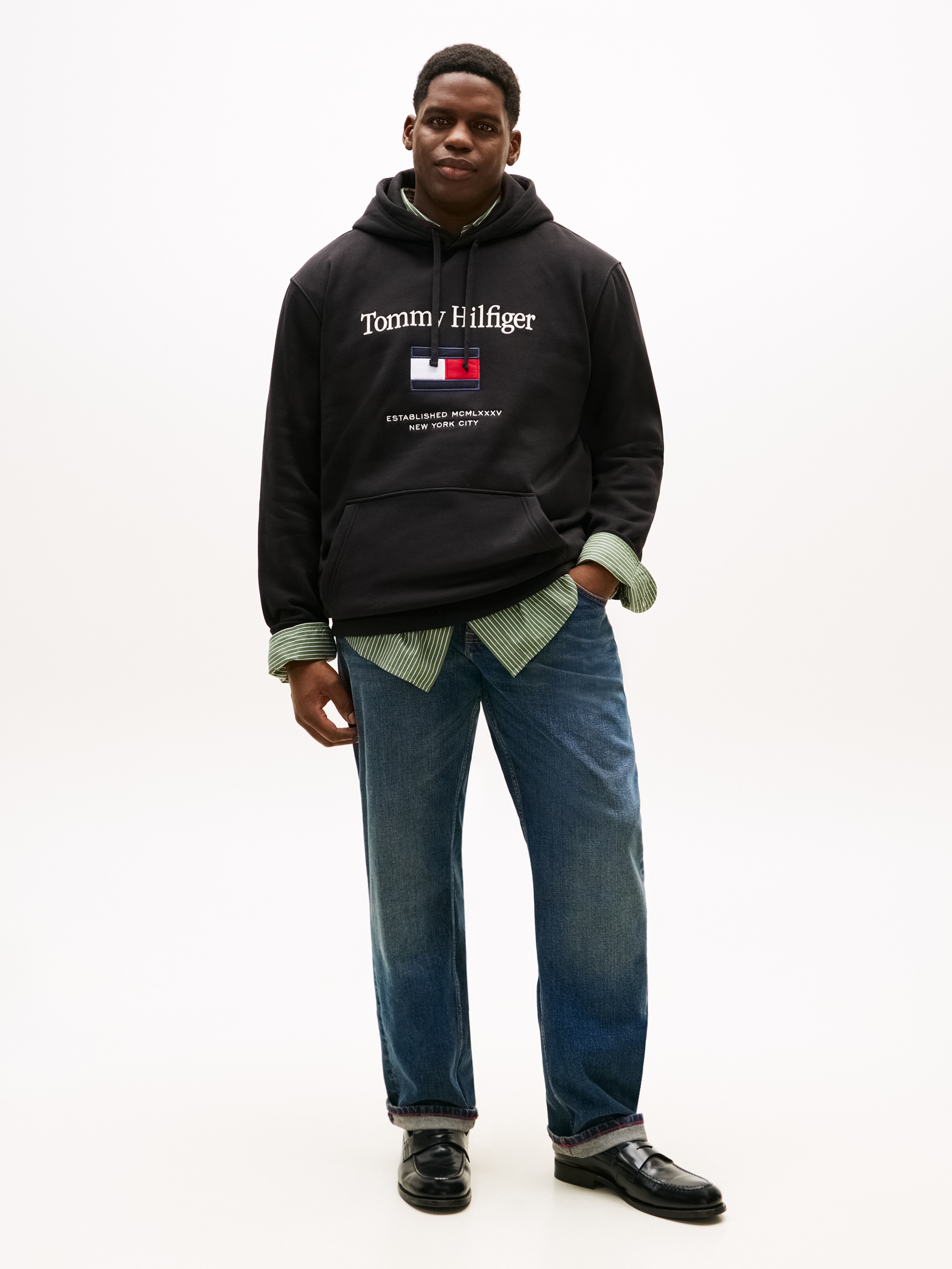Tommy Hilfiger Big & Tall Hoodie »BT-TOMMY EMBRO FLAG«, Große Größen
