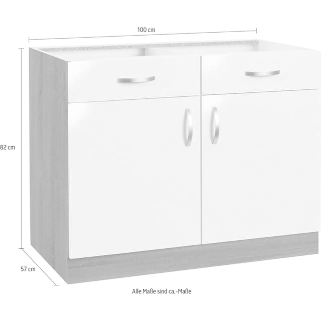 wiho Küchen Unterschrank »Flexi«, Breite 100 cm auf Rechnung kaufen