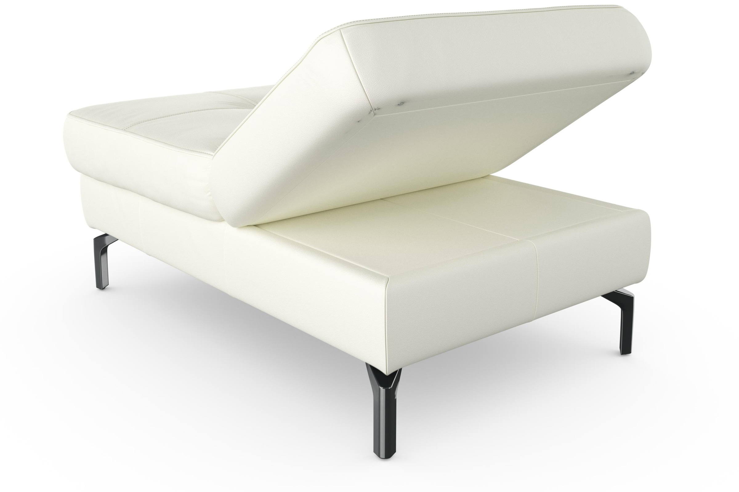 sit&more Hocker »Bendigo«, mit Klappfunktion, Bodenfreiheit 15 cm, wahlweise in 2 Fußfarben