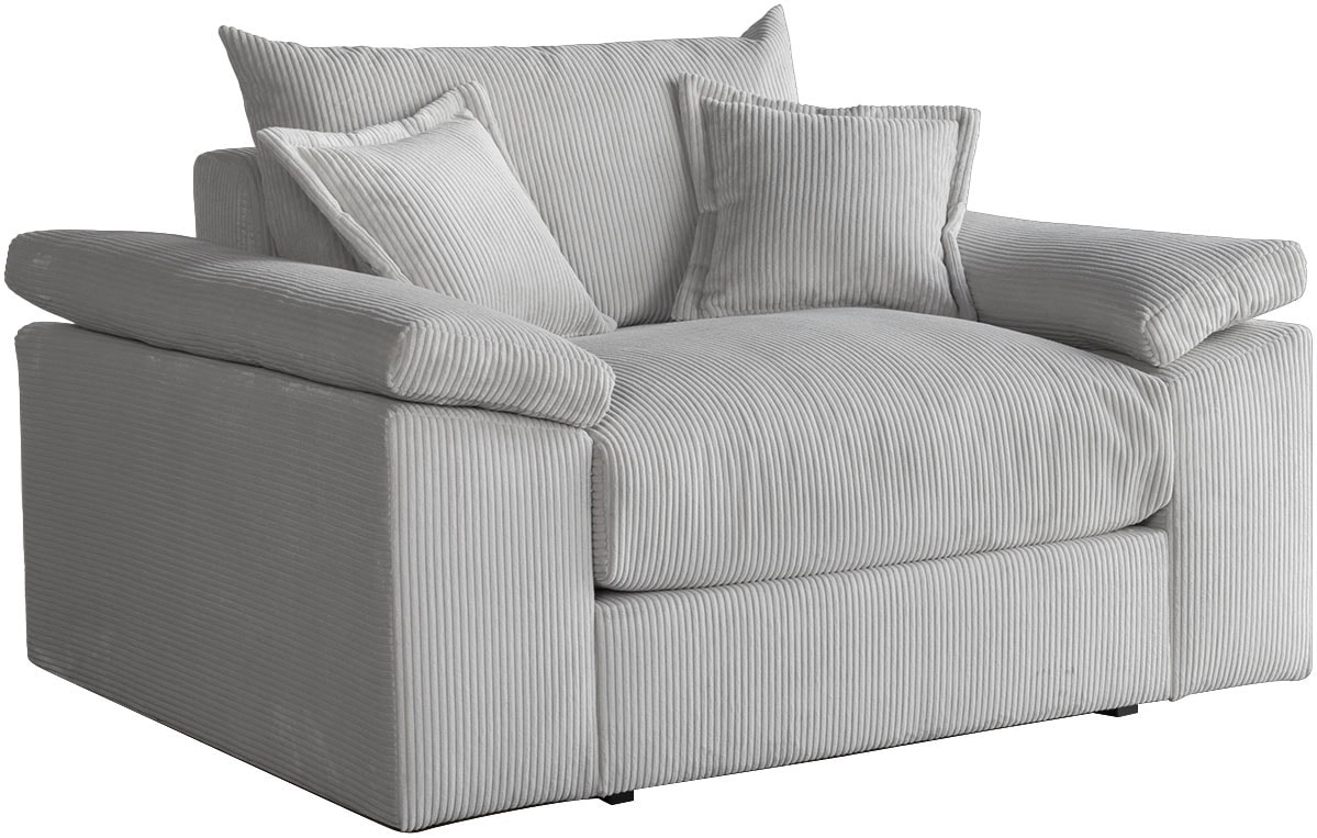 Home affaire XXL-Sessel »Soft&Cosy«, in Cord, inklusive 2 Zierkissen