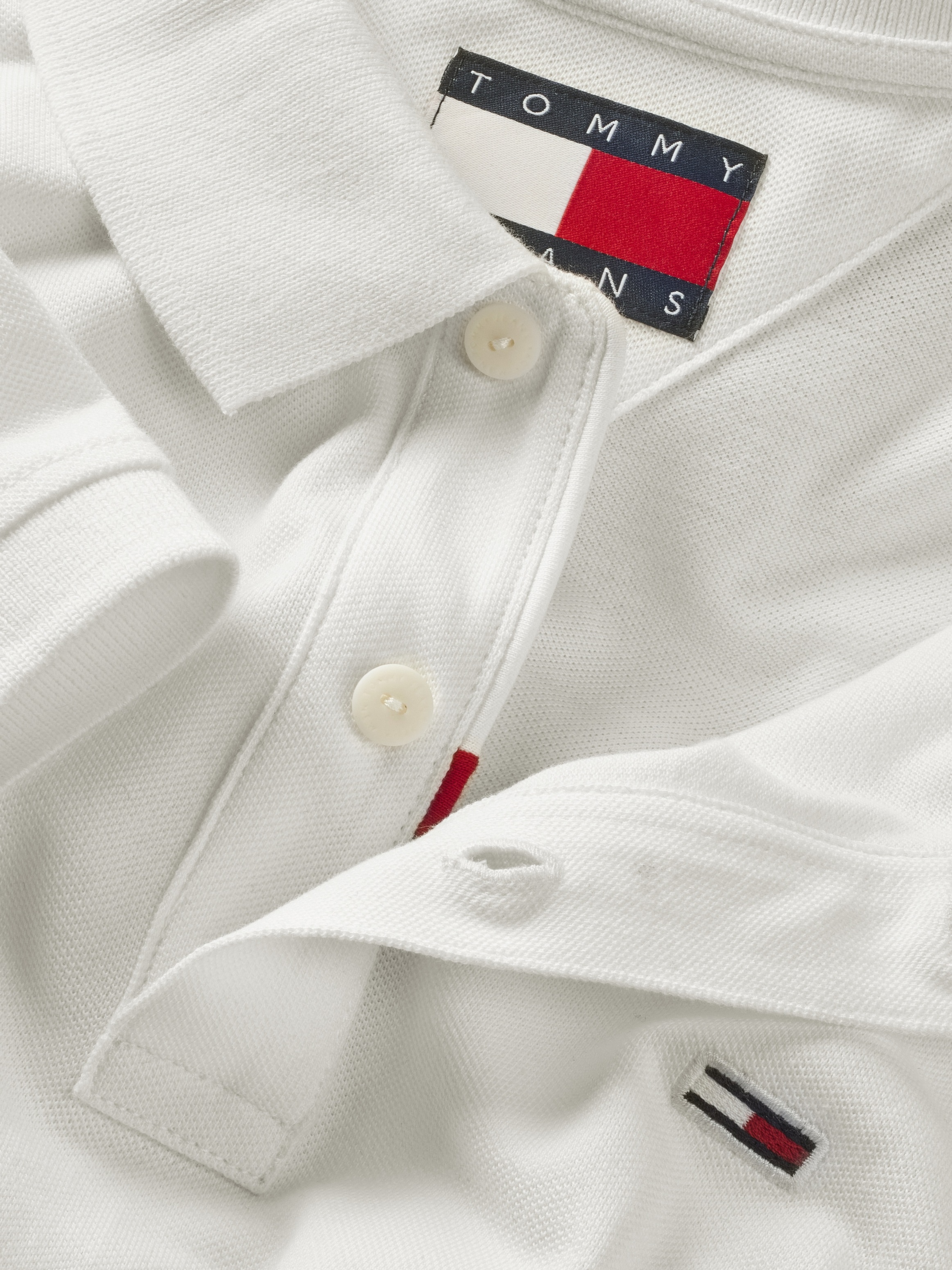 Tommy Jeans Poloshirt »TJM SLIM PLACKET POLO«, Piqué mit Polokragen
