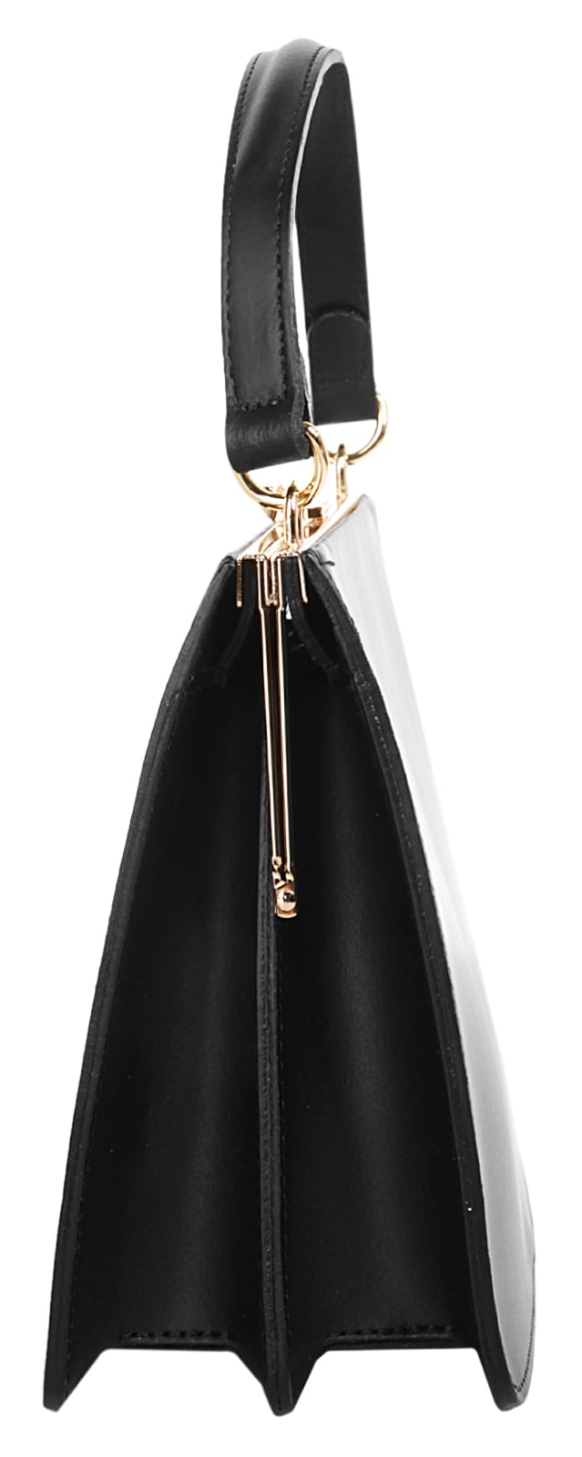 Cluty Henkeltasche, echt Leder, Made in Italy