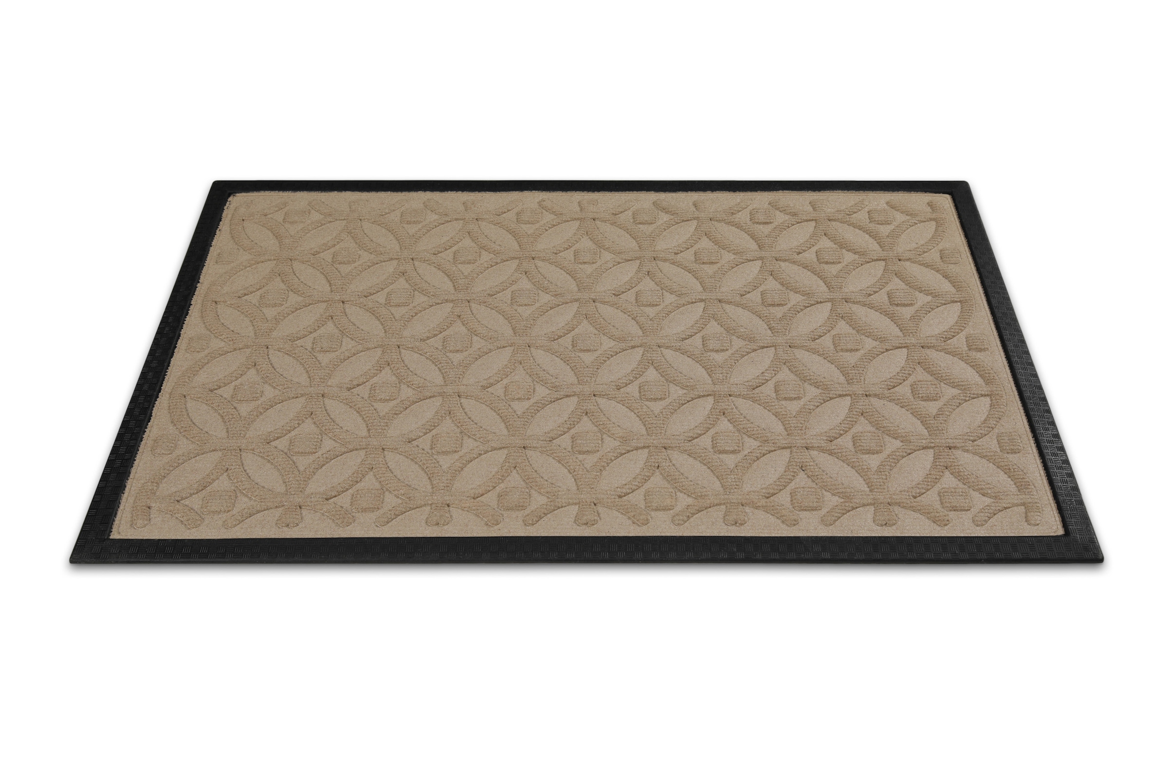 Wecon home Fußmatte »Midnight Mosaic« rechteckig 4 mm Höhe pflegeleicht, rutschfest, Ornamente, Innen & Außen, Schmutzfangmatte