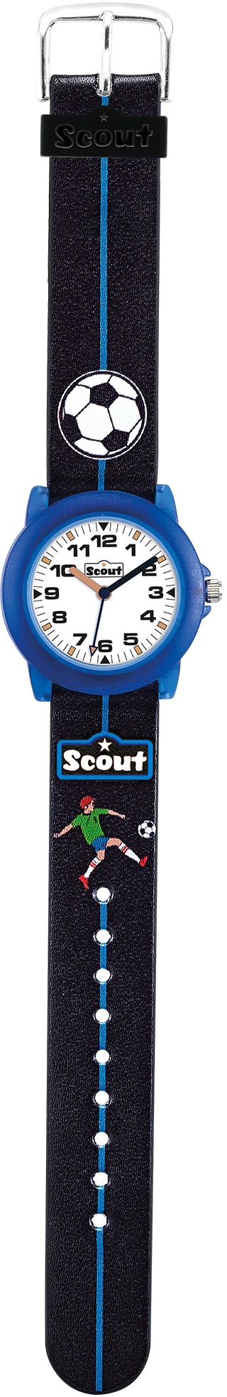 Scout Quarzuhr »Fußballuhr, Crystal, 280305000«, Armbanduhr, Kinderuhr, Geschenkidee, Schulanfang, Jungen,Fußball