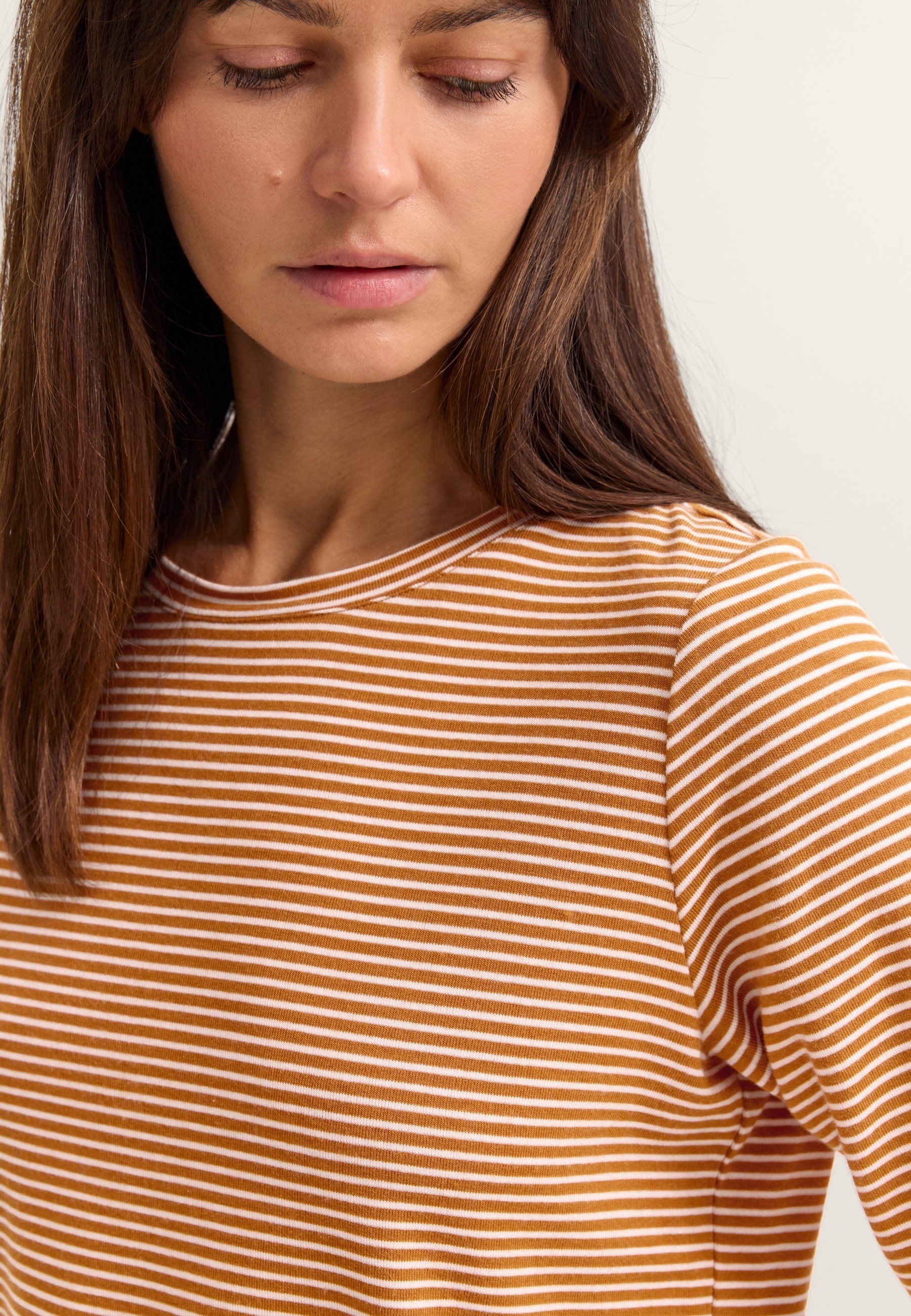 bugatti T-Shirt aus Modal mit Rundhals