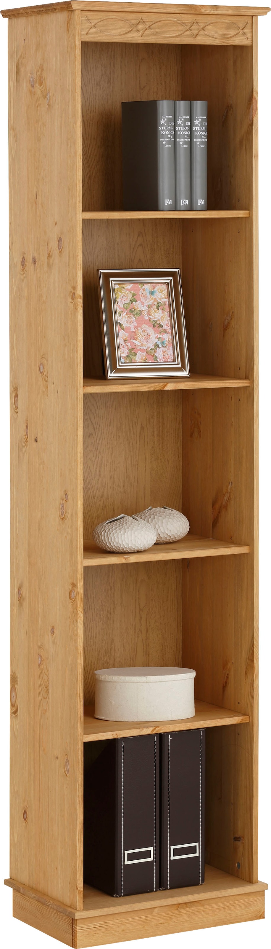 Home affaire Bücherregal »Indra«, aus massiver Kiefer, in verscheidenen Höhen, mit FSC®®