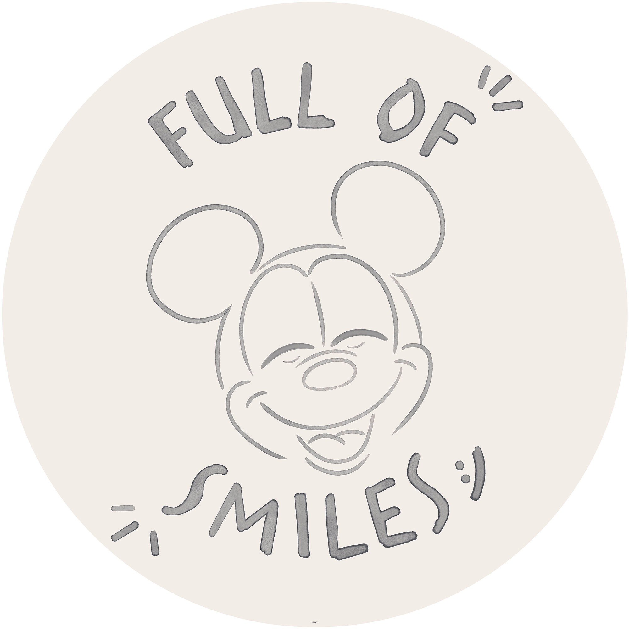 Komar Fototapete »Vlies selbstklebend - Mickey Mouse Joke - Größe 125 x 125 cm«, bedruckt, Kinderzimmer