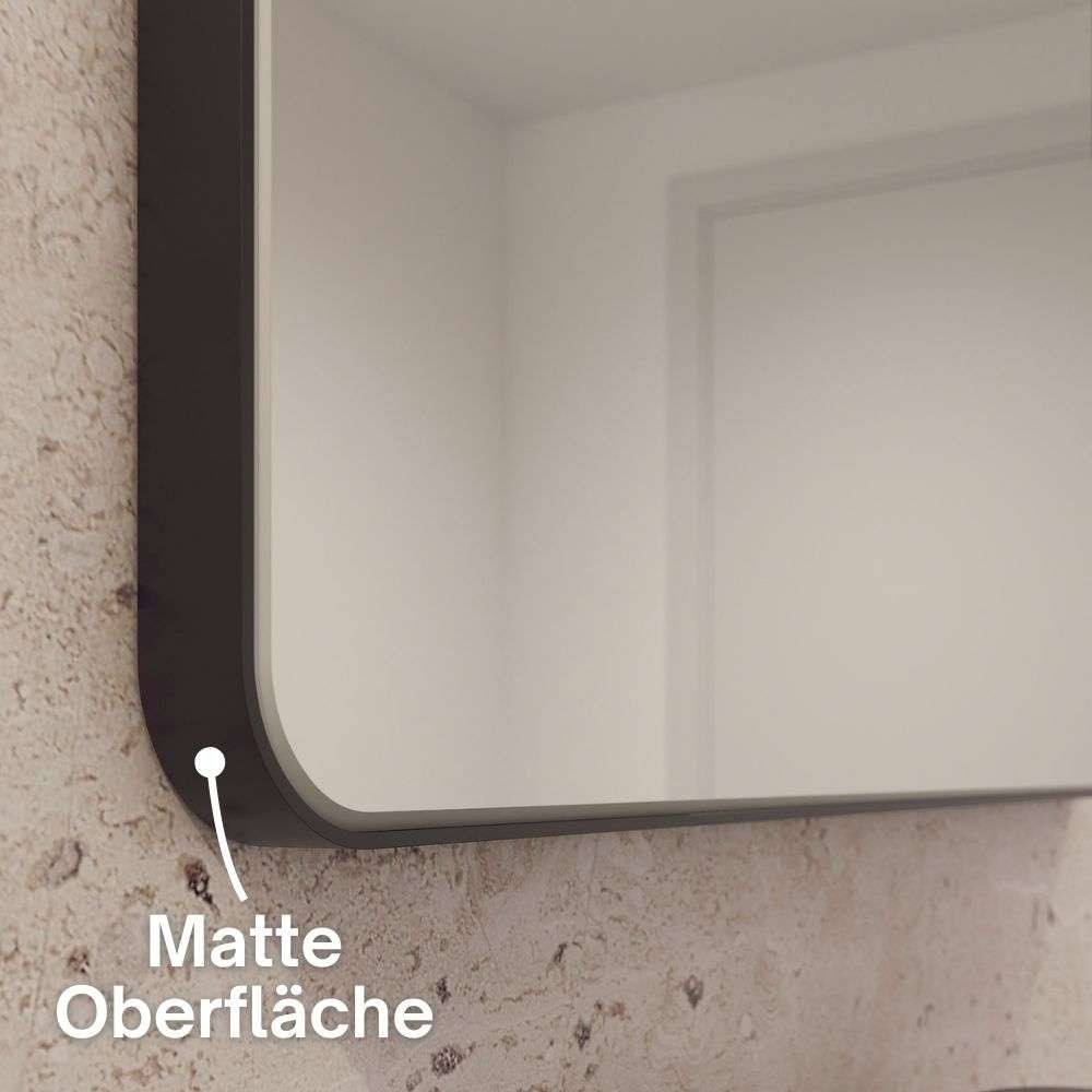 Loevschall Spiegel »Refine, Wandspiegel für alle Raumtypen, Stilvoller Rahmen,«, Spiegel für Schlafzimmer, Wohnzimmer, Garderobe, Flur und Badezimmer