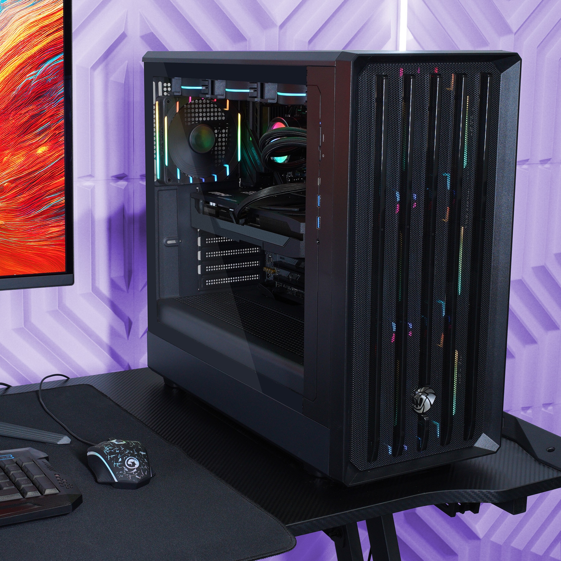 GAMEMAX Gaming-PC »CLAW BK 8103 AMD Ryzen 5 9600X 32GB DDR5 1TB SSD RX 9070« DDR5 RAM, Windows 11, Wasserkühlung
