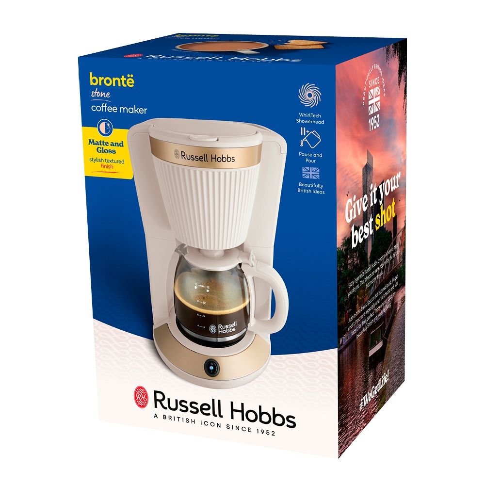 RUSSELL HOBBS Filterkaffeemaschine »Stone 26781-56« 1,25 l Kaffeekanne Warmhaltefunktion, WhilTech-Brühtechnologie