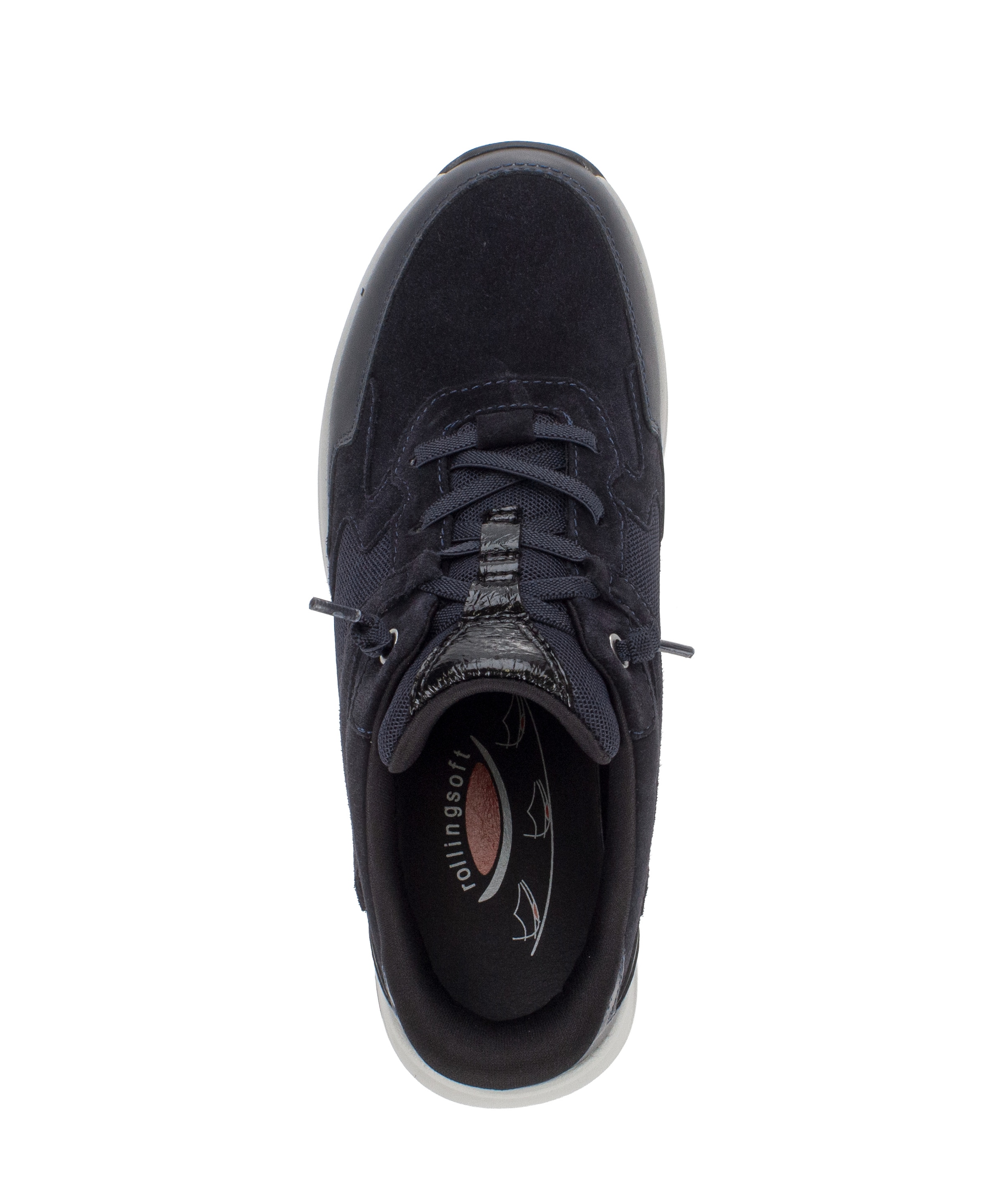 rollingsoft Slip-On Sneaker  Slipper, Halbschuh, Freizeitschuh mit Kontrastnähten