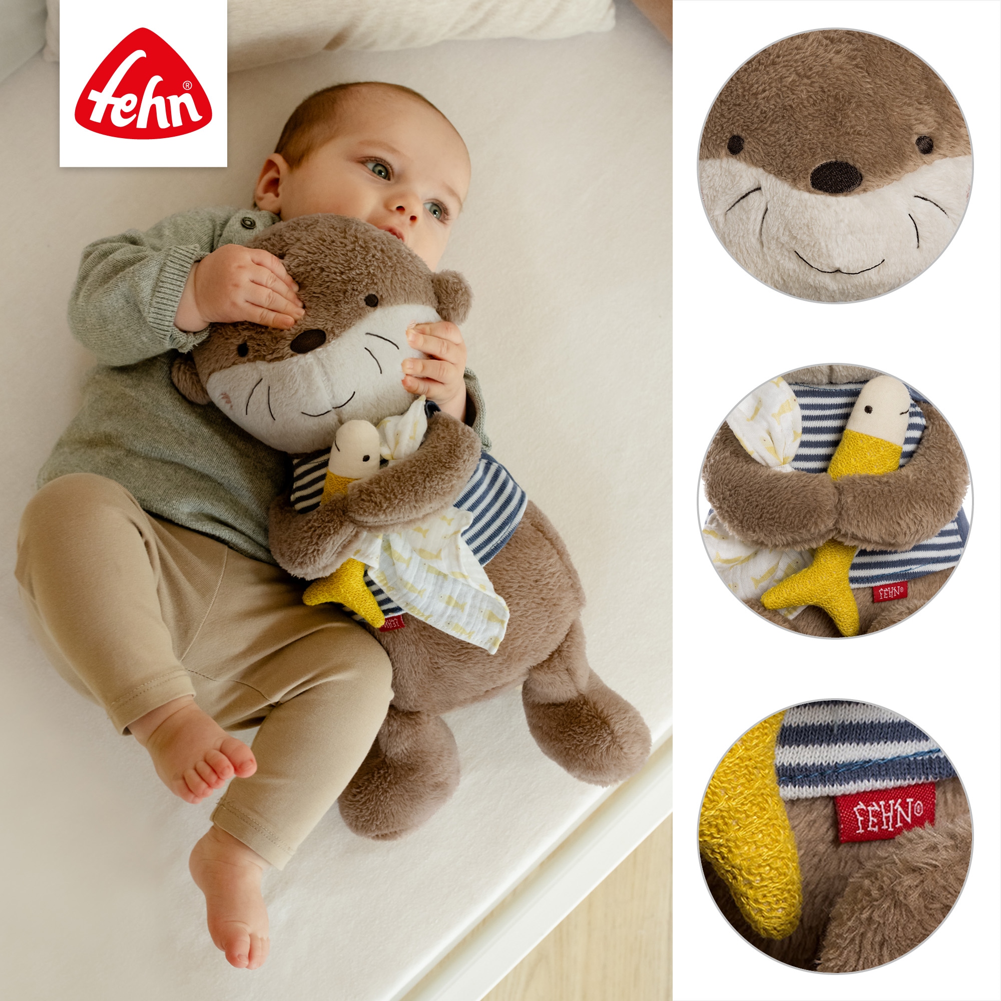 Fehn Kuscheltier »Otter Theo, Otter XL«