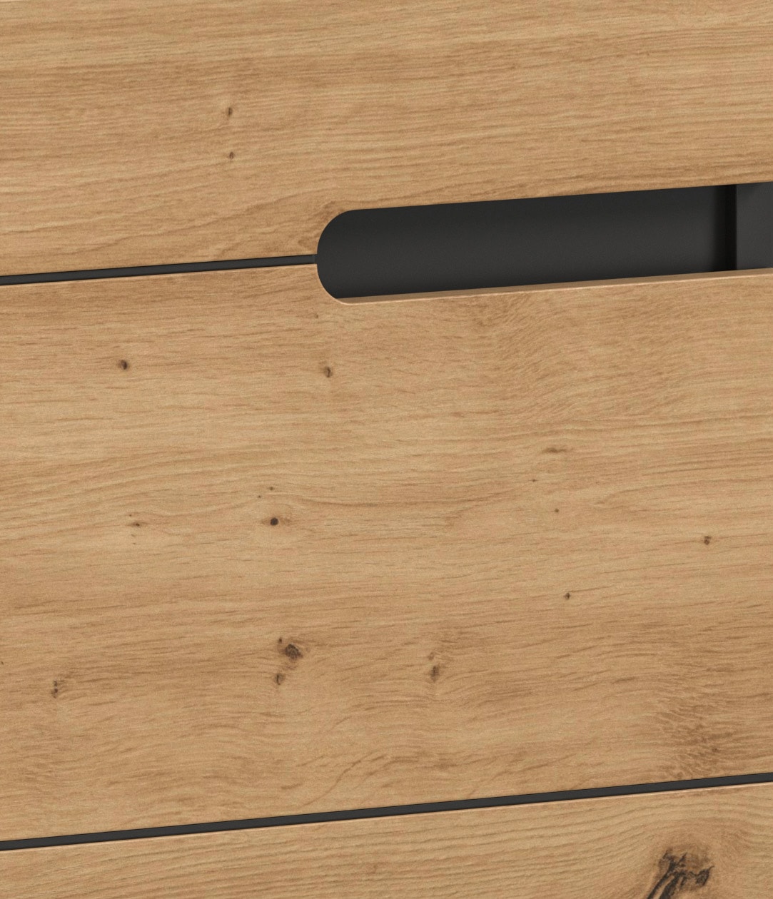 INOSIGN Badmöbel-Set »REHAT, 3-teilig, Breite 116 cm, mit grifflosen Fronten, bestehend aus:«, (3 St.), 1x Hochschrank, 1x Waschbeckenunterschrank & 1x Badspiegel