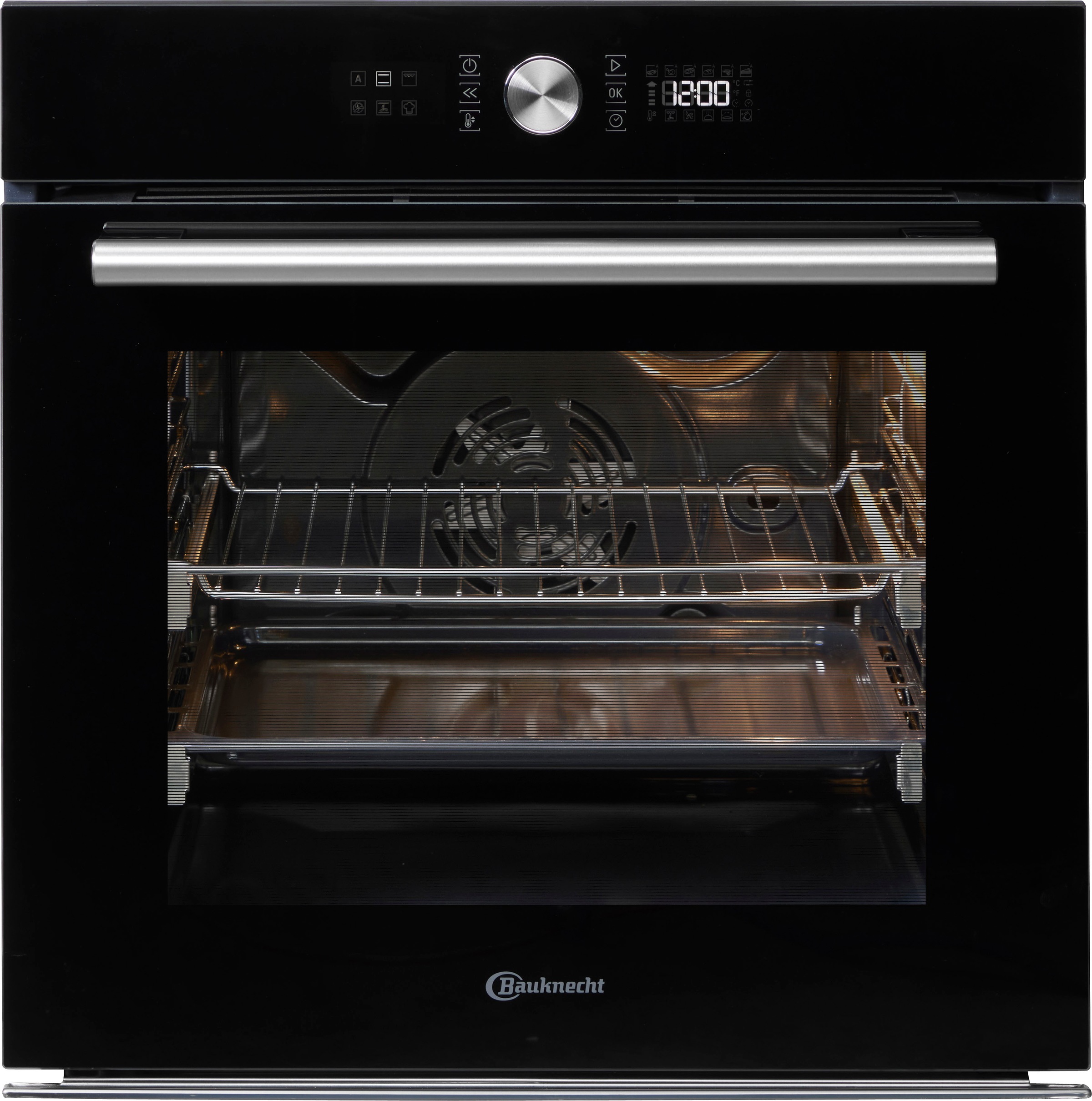 BAUKNECHT Backofen-Set »BIR4 DH8FS2 ES«, mit 2-fach-Teleskopauszug, Hydrolyse, (Set), PowerHeißluft