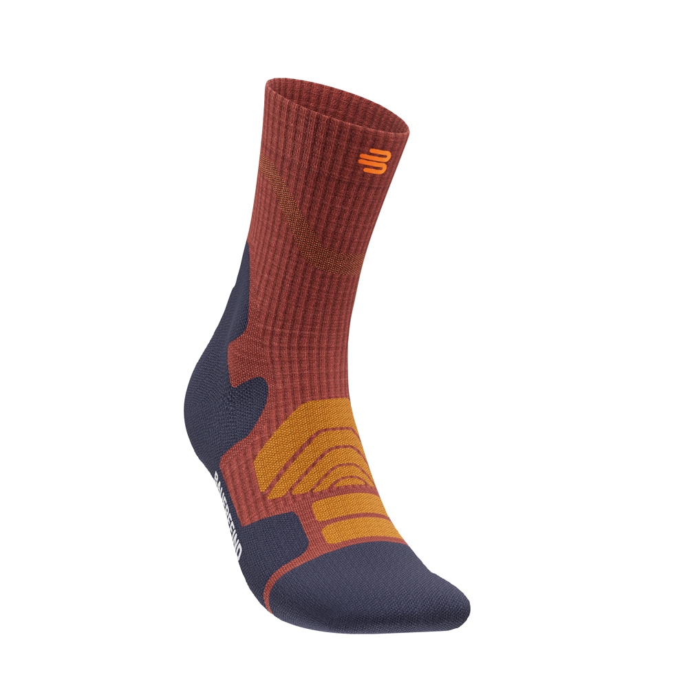 Bauerfeind Sportsocken »OUTDOOR MERINO 
MID CUT SOCKS« für Wanderungen, mit Unterstützung im Sprunggelenk, mit Komfortzonen