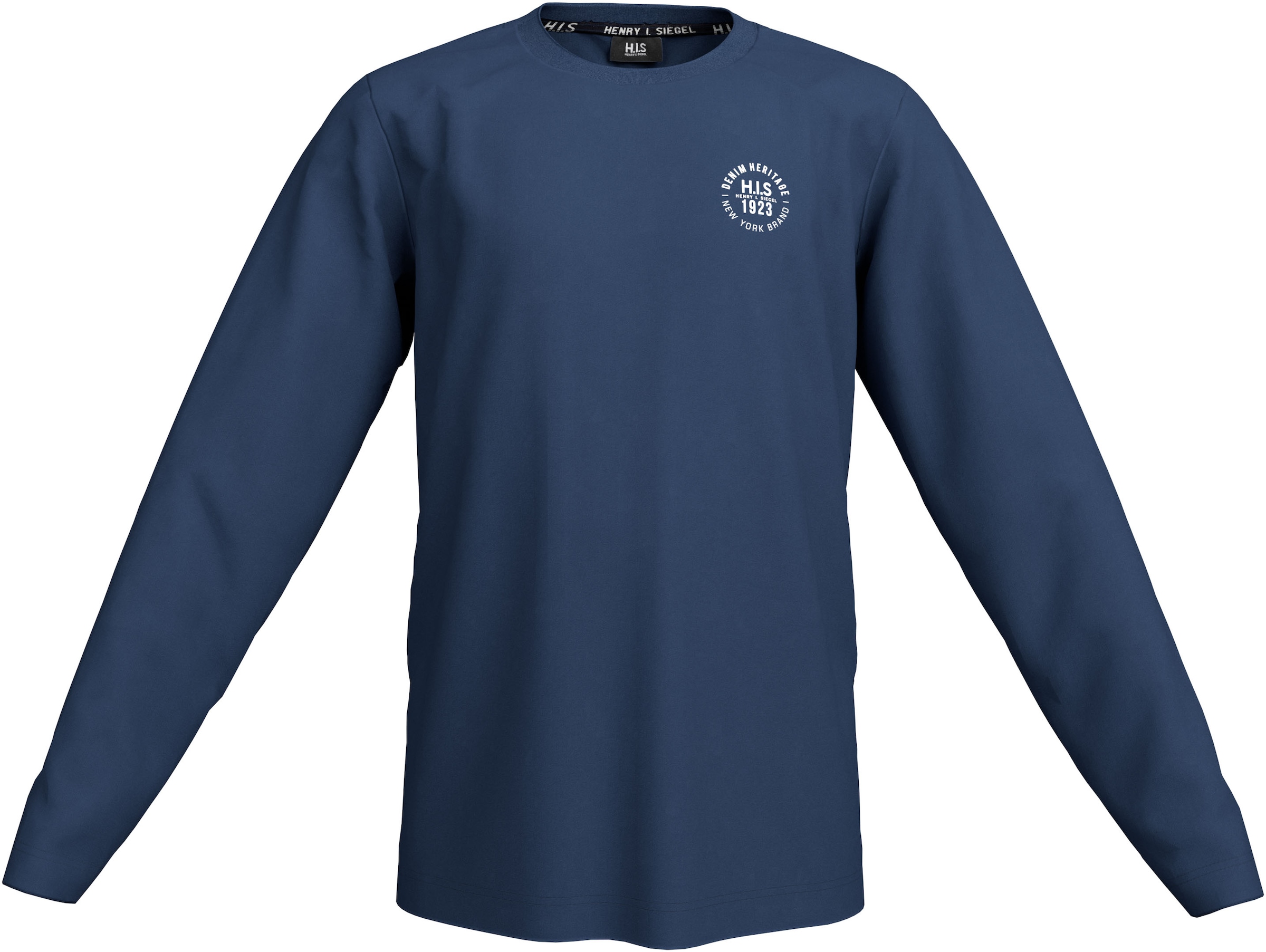 H.I.S Langarmshirt »2er Pack Shirts mit Logoprint«, (Packung, 2 tlg., 2), NEU: H.I.S für TEENS! 2er Pack Shirts